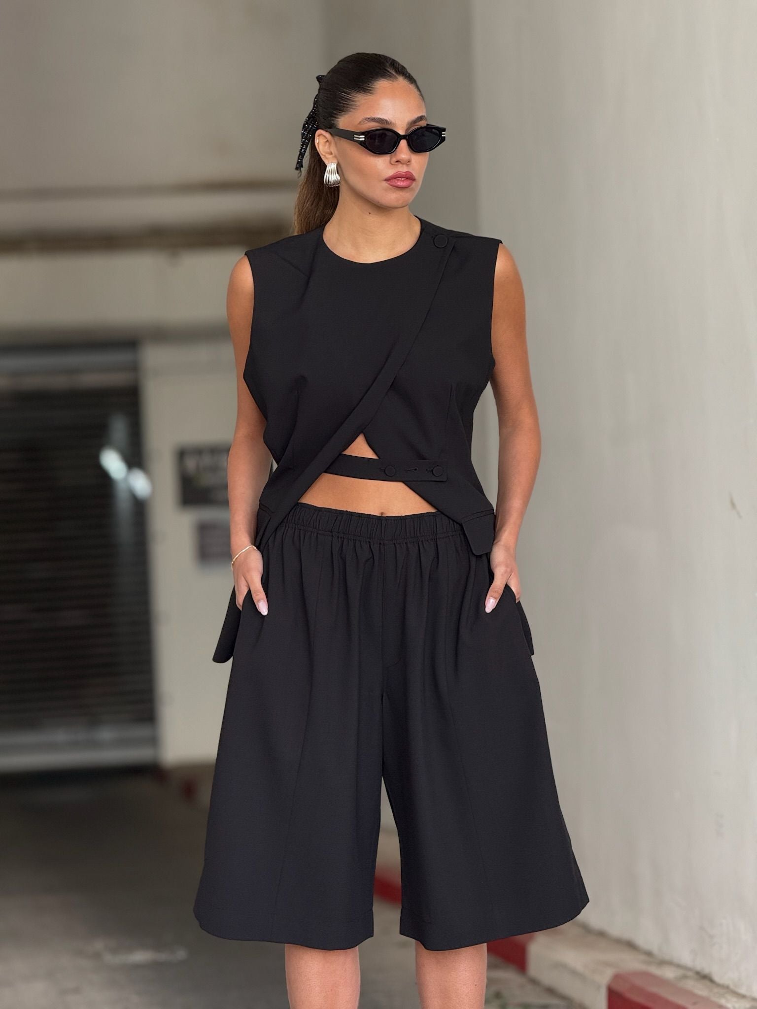 מכנס רויה שחור