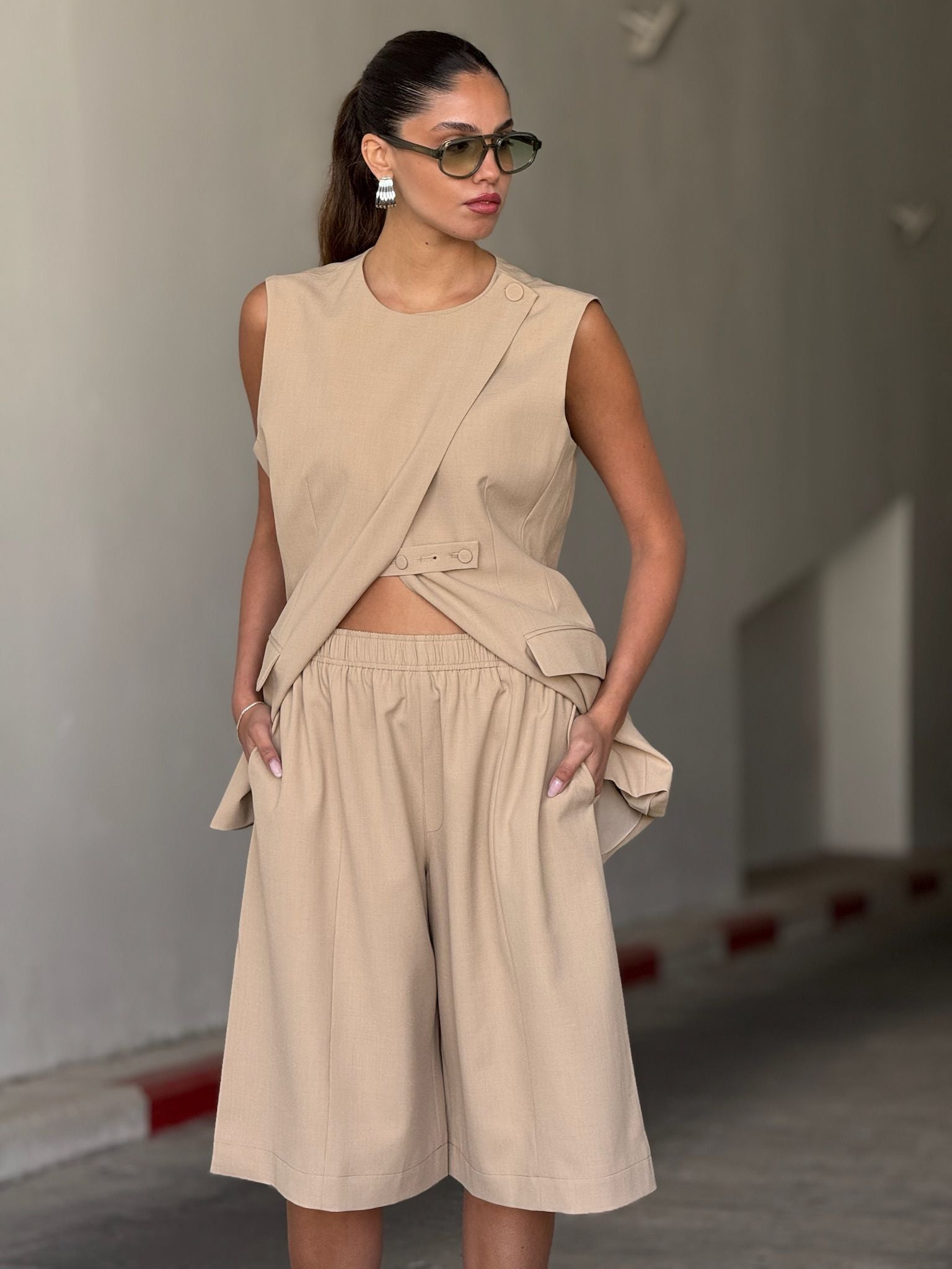 מכנס רויה מוקה