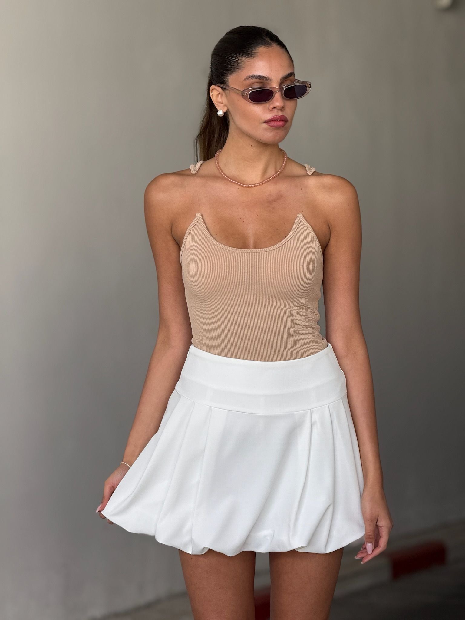 גופיית קלואה מוקה