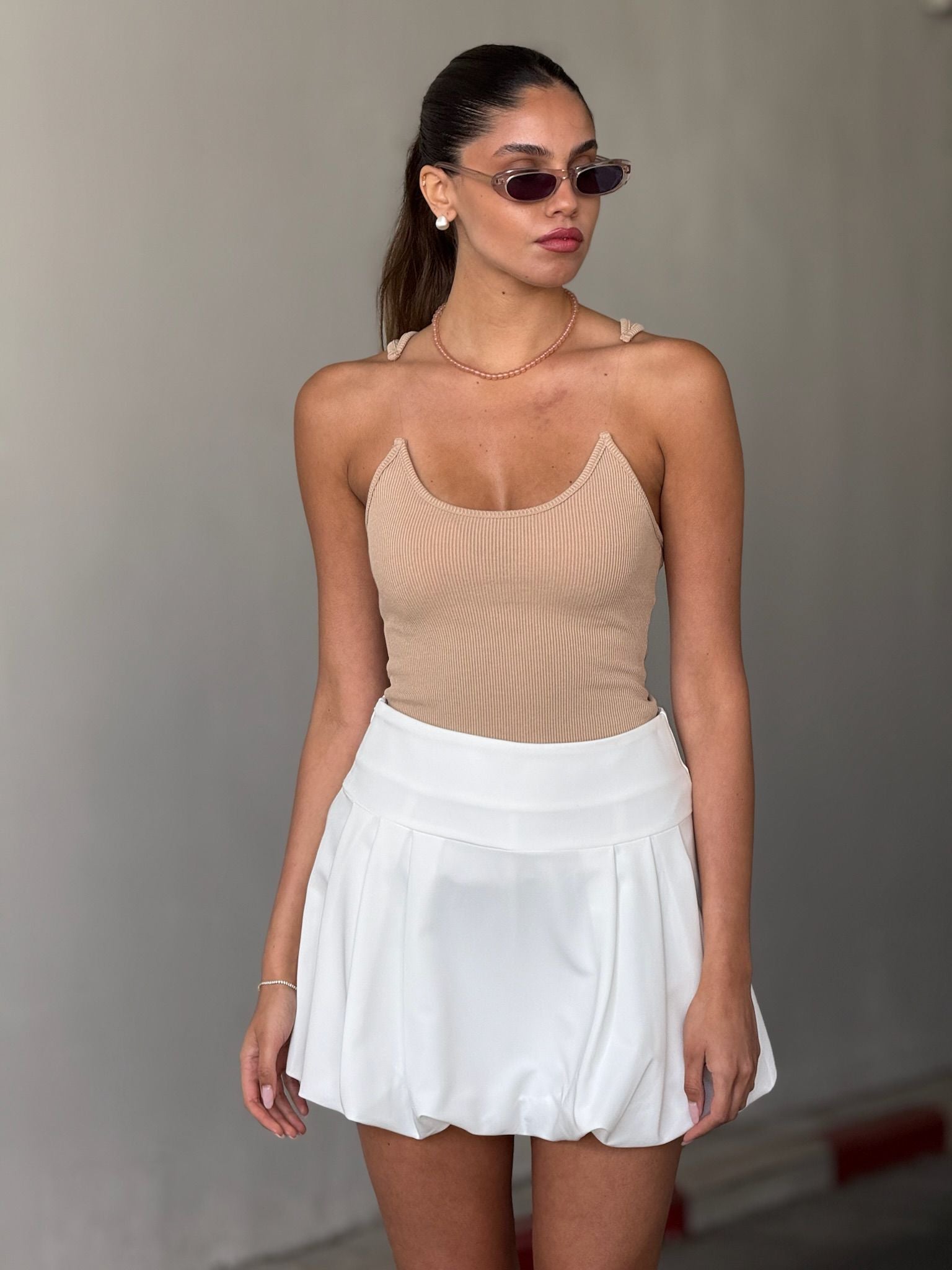 גופיית קלואה מוקה