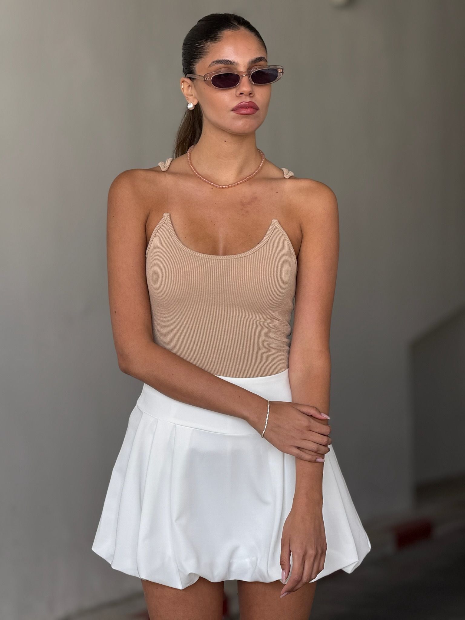 גופיית קלואה מוקה