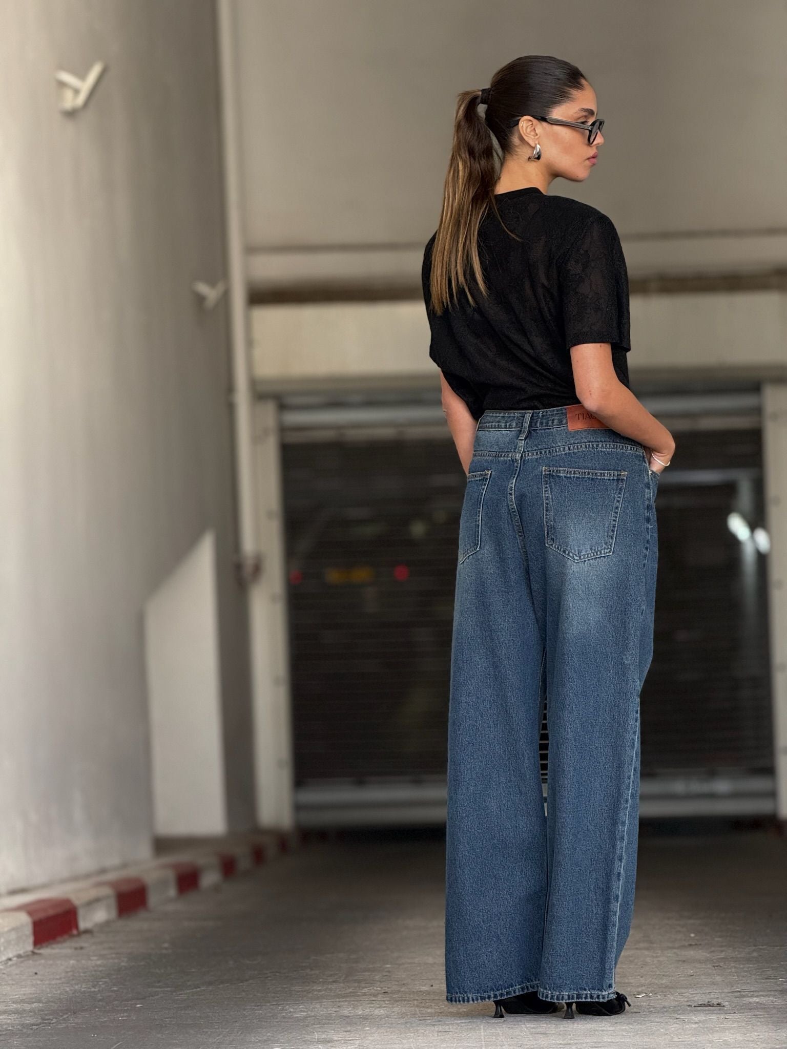 ג'ינס ליהי כחול