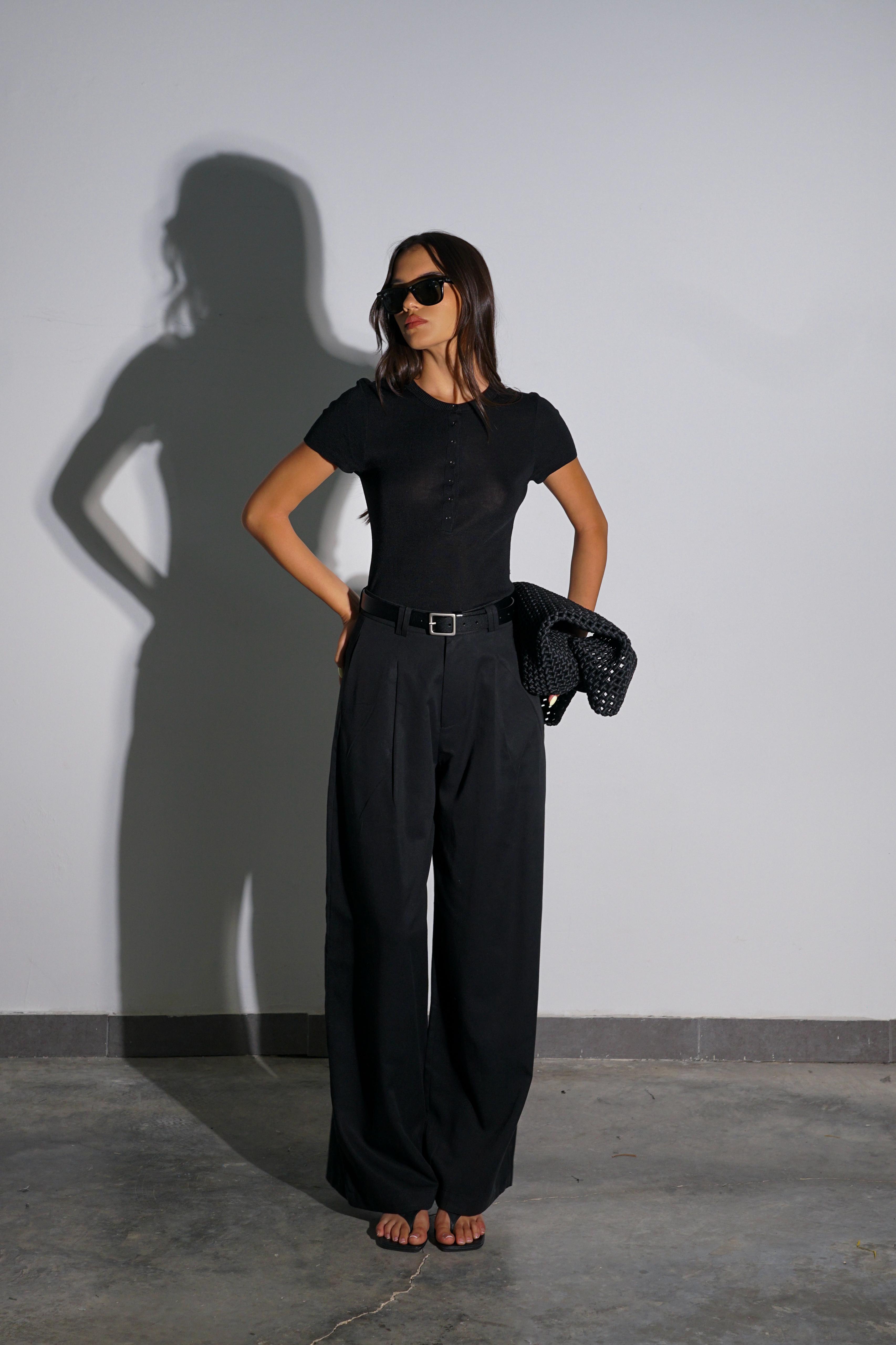 מכנס רינו שחור