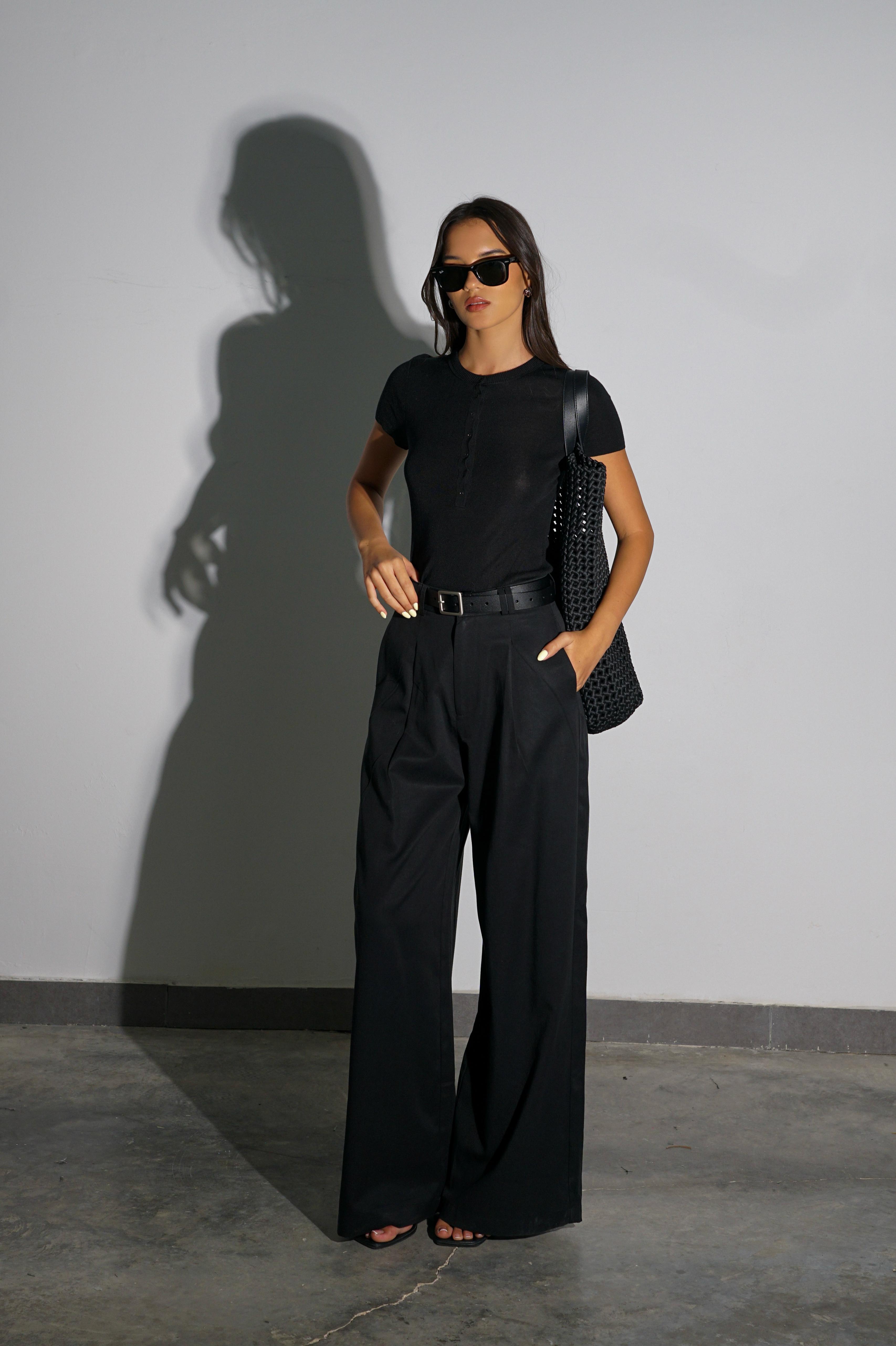 מכנס רינו שחור