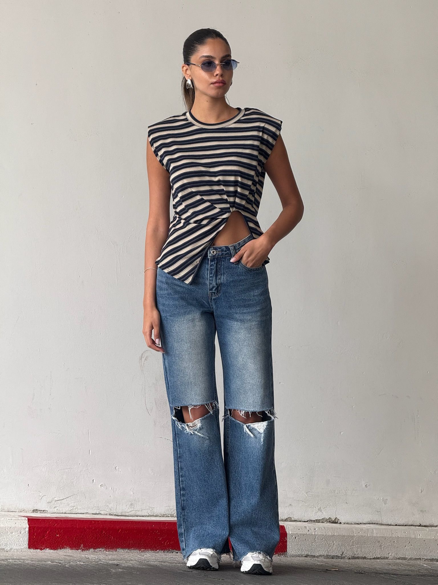 חולצת ריף כחול