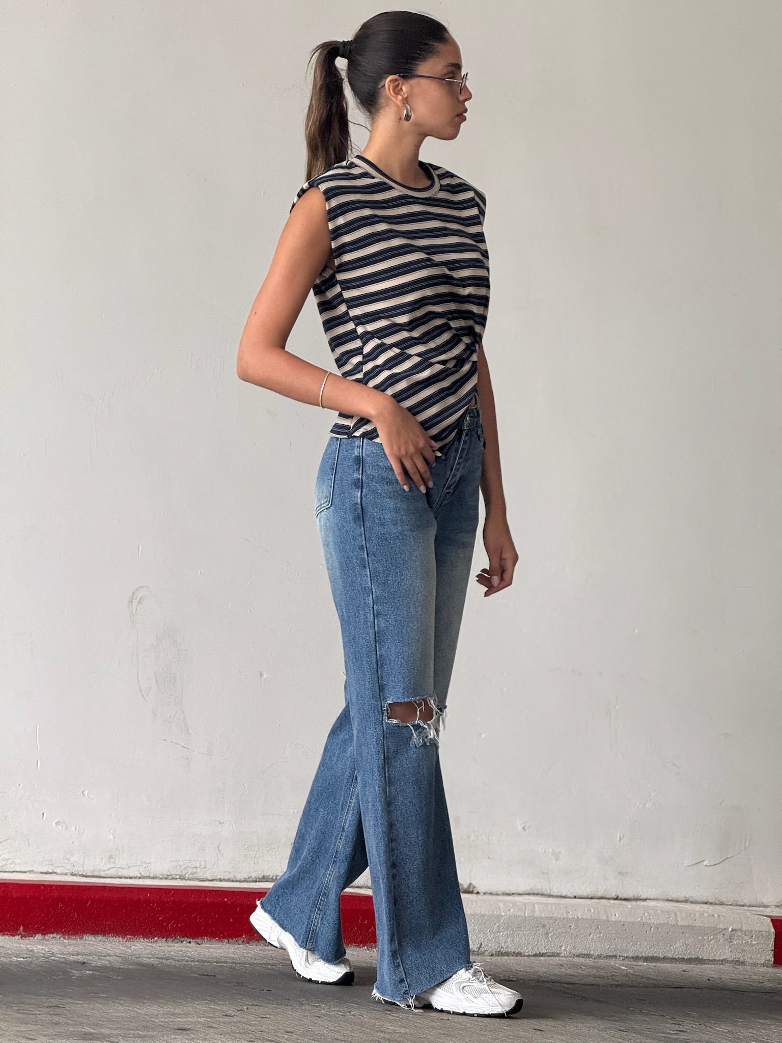 חולצת ריף כחול