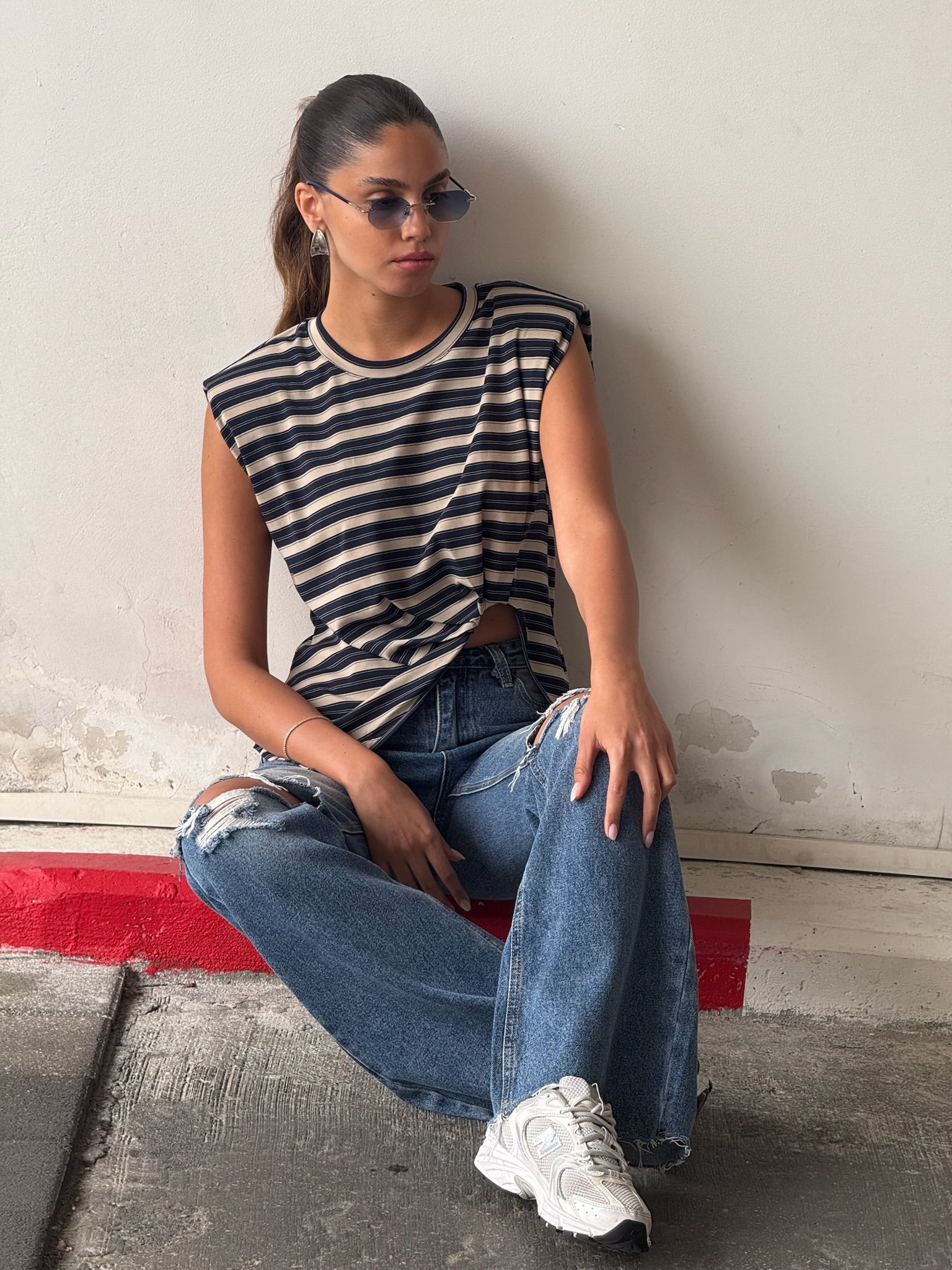 חולצת ריף כחול