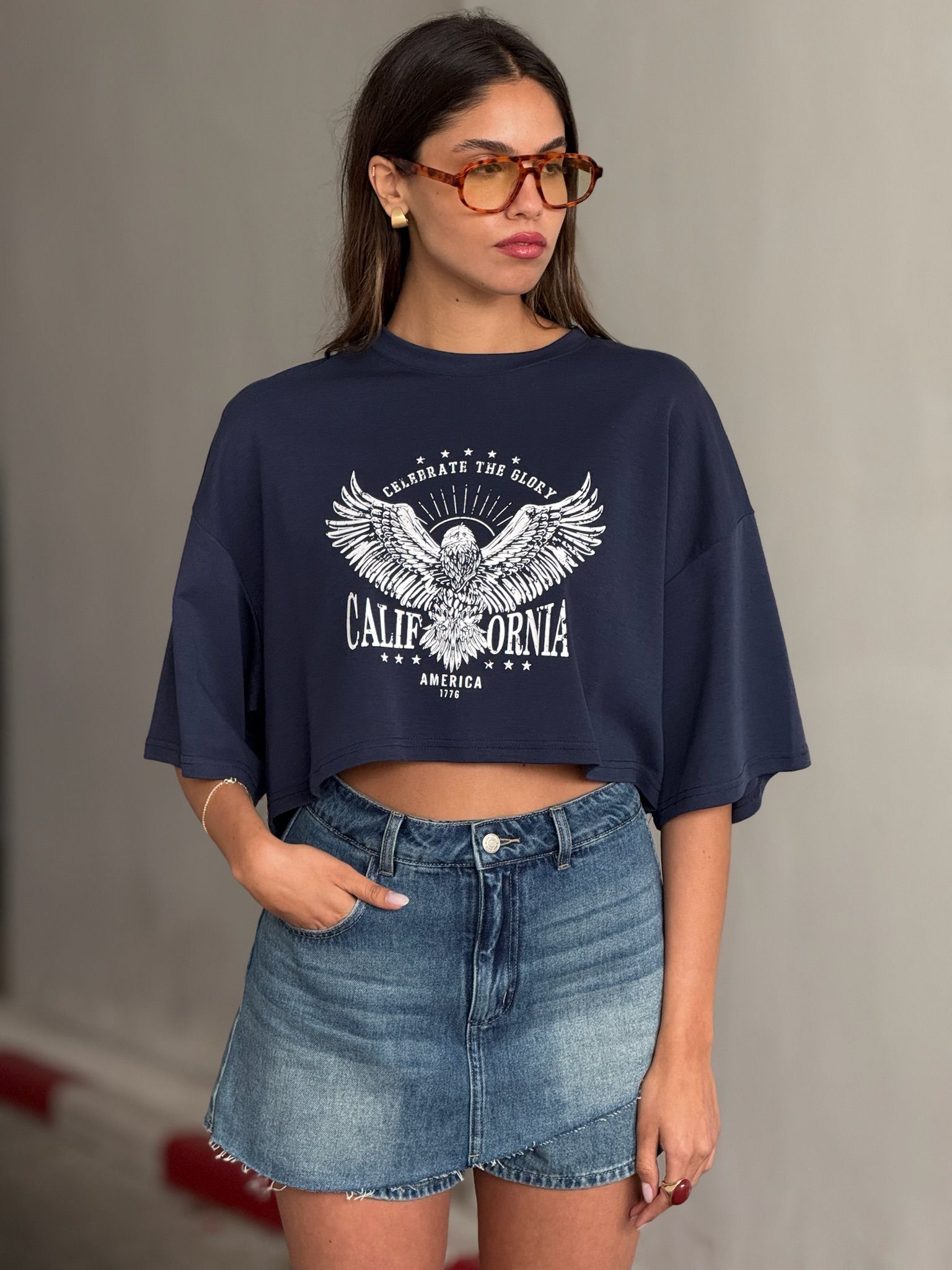 חולצת מקס כחול