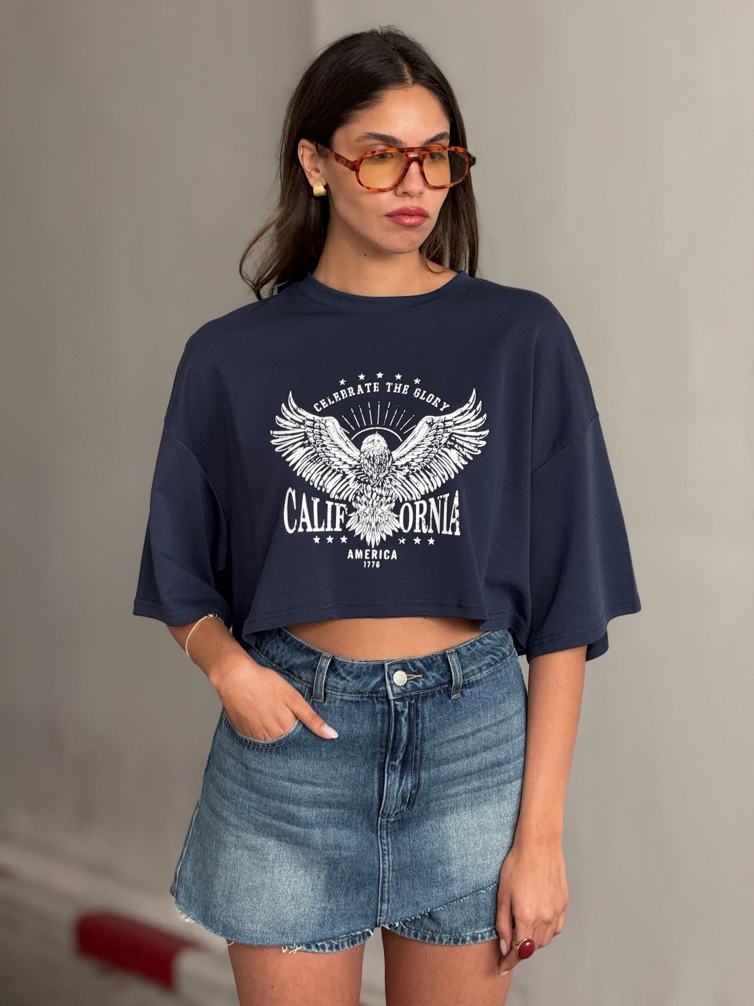 חולצת מקס כחול