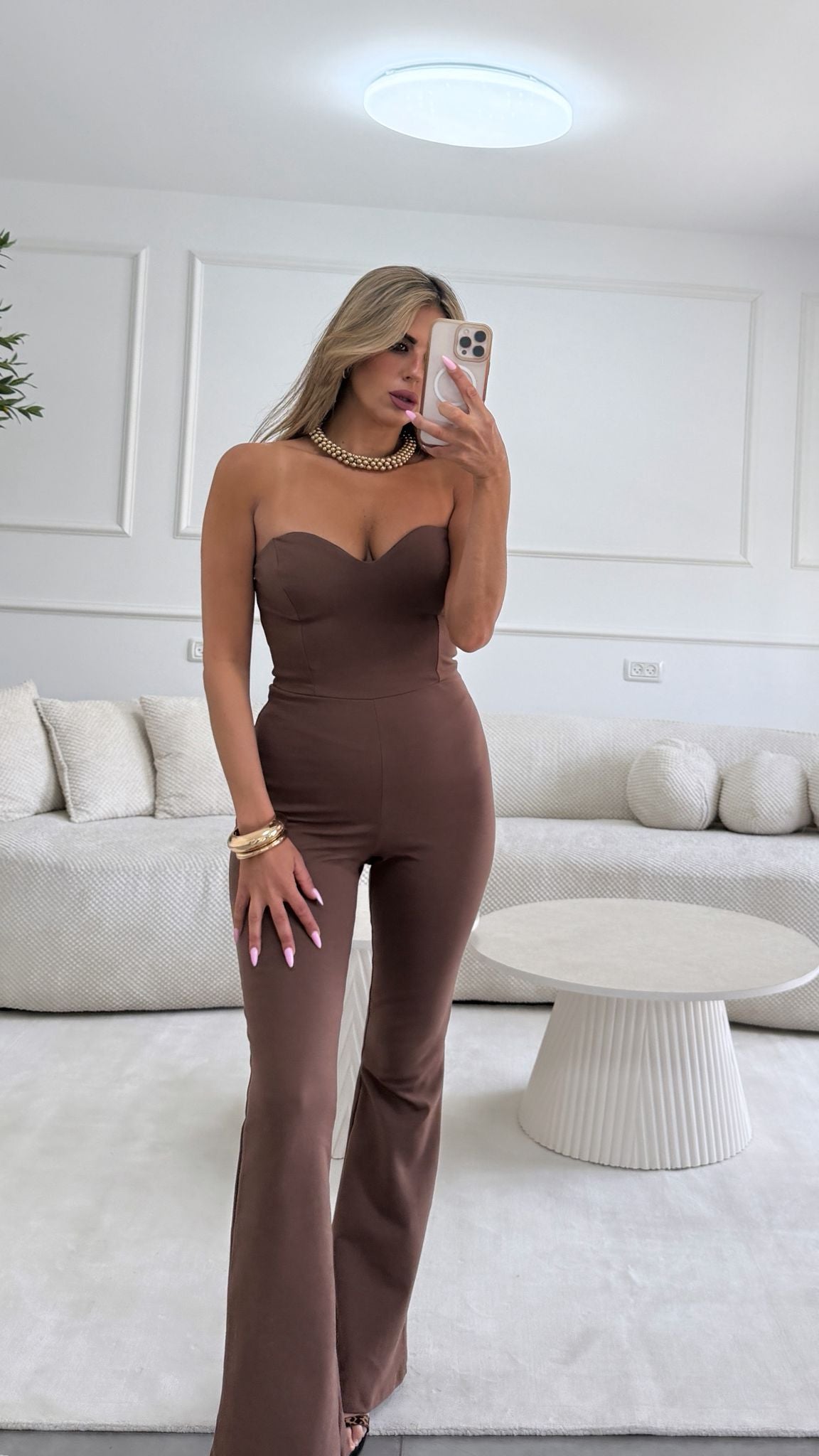 אוברול מיתר חום