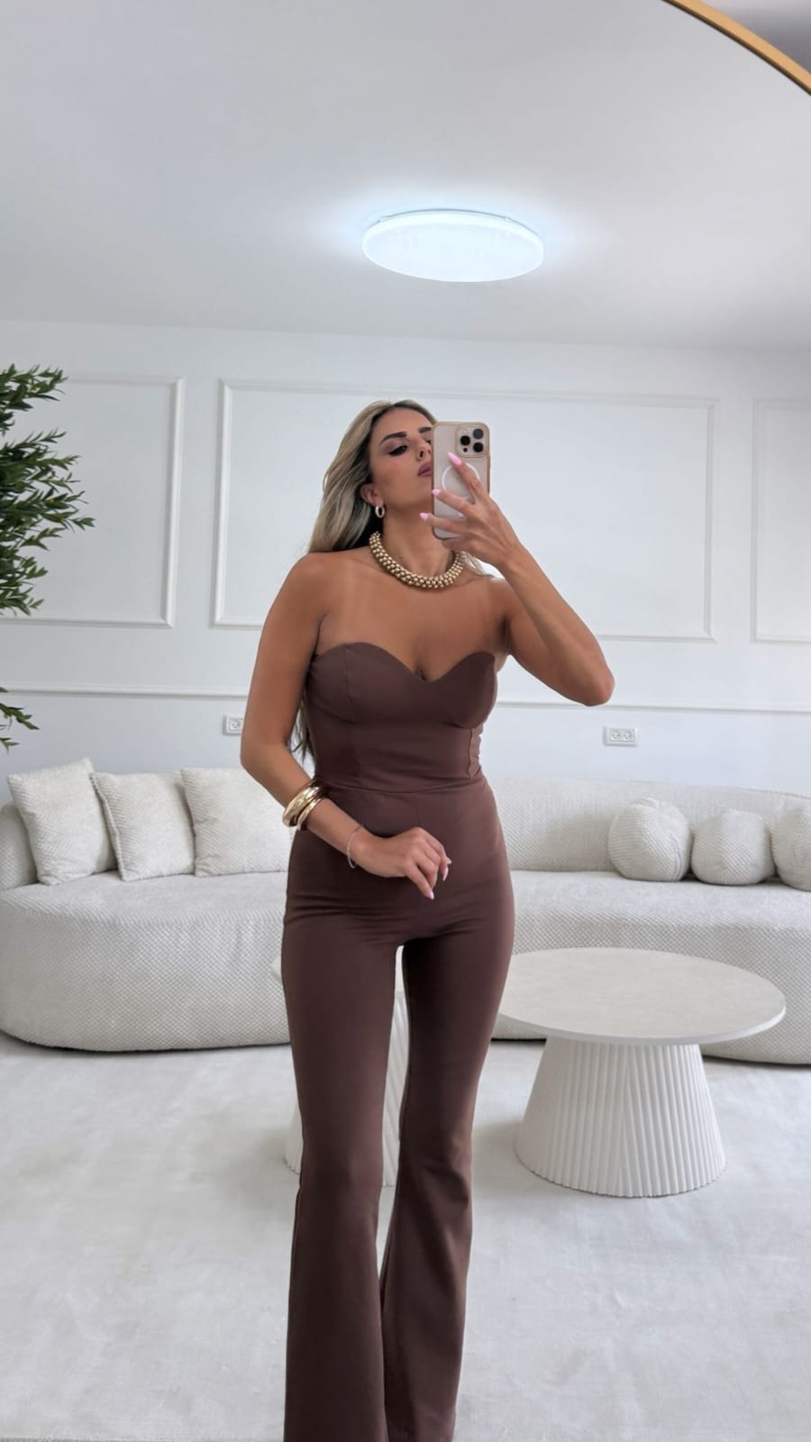 אוברול מיתר חום