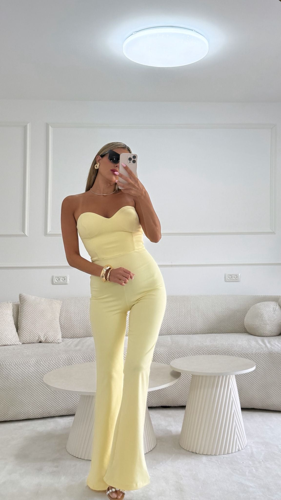 אוברול מיתר צהוב