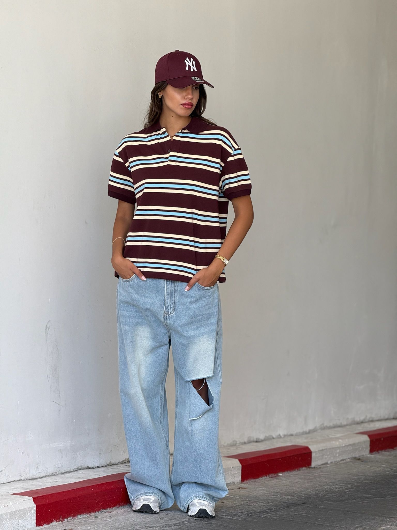 ג'ינס ליהי תכלת