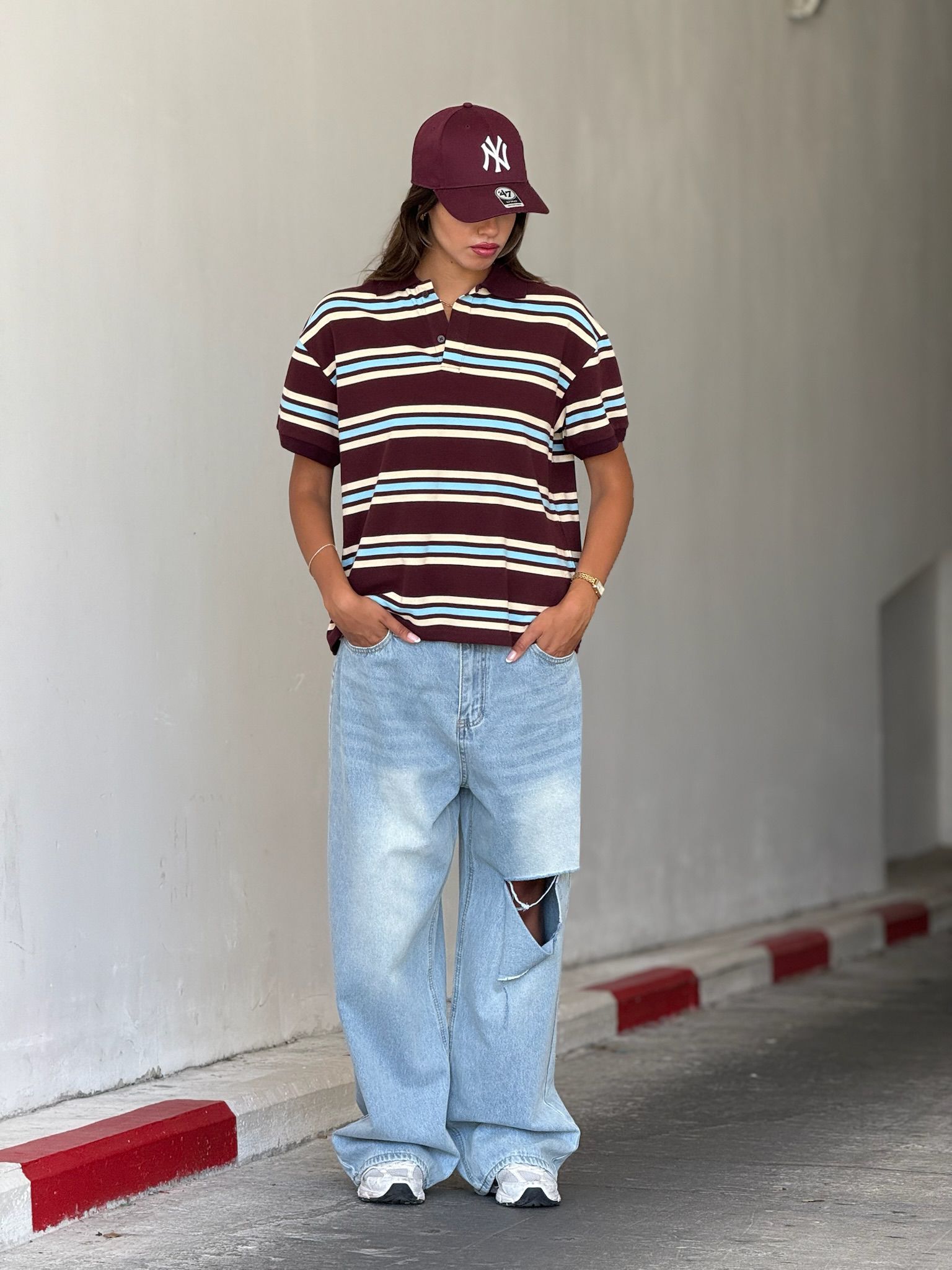 ג'ינס ליהי תכלת