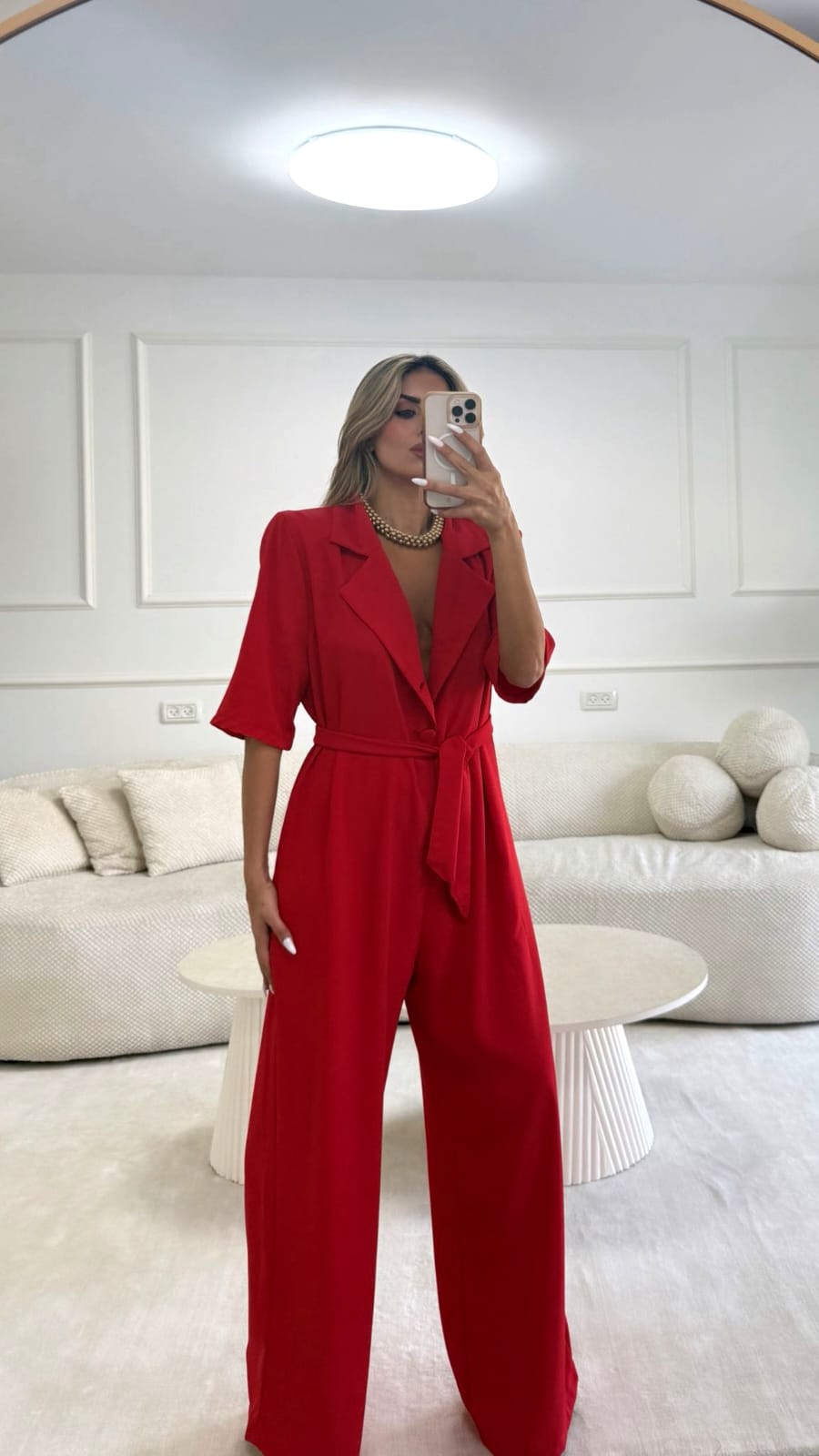 אוברול מירן אדום