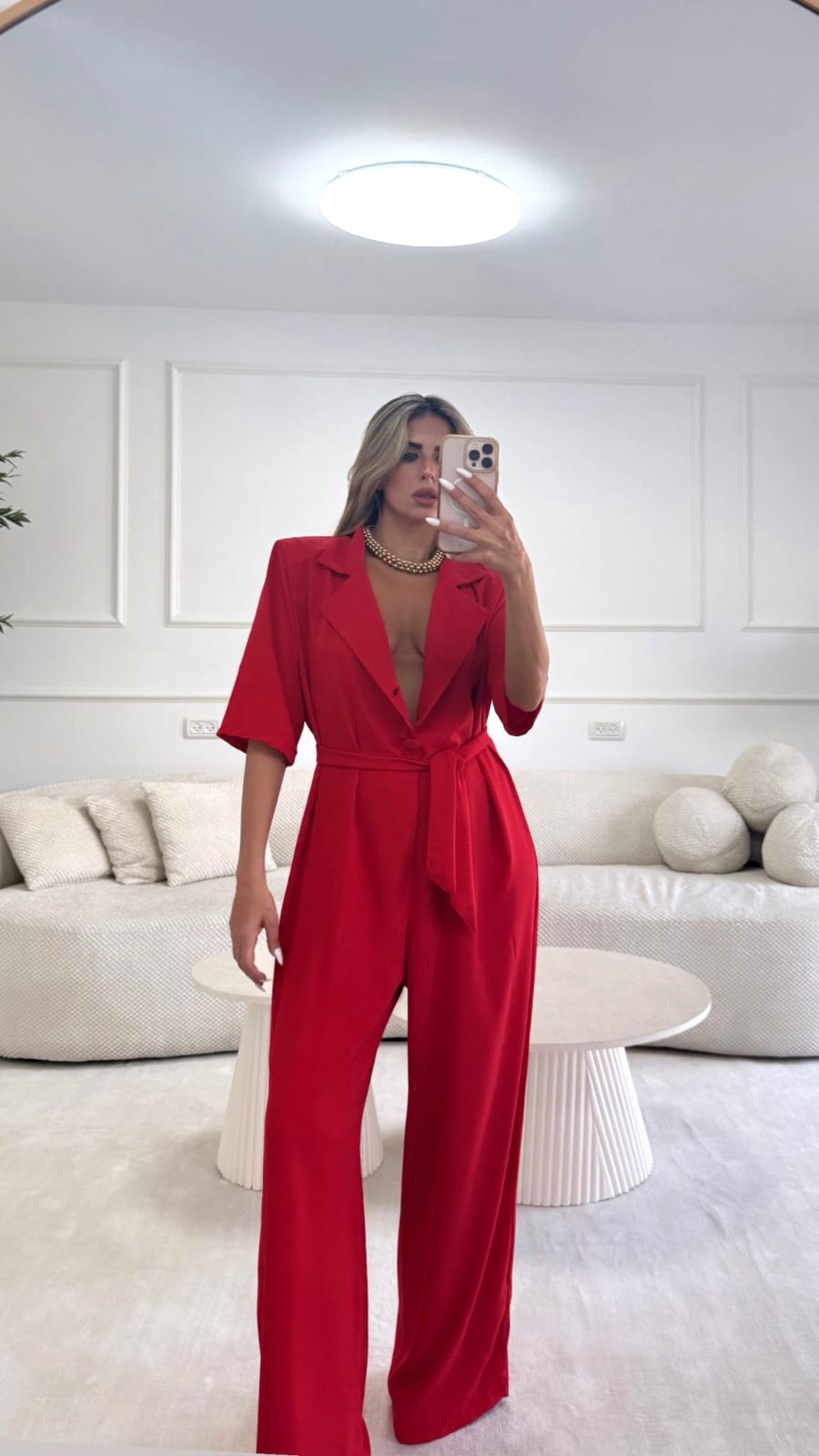 אוברול מירן אדום