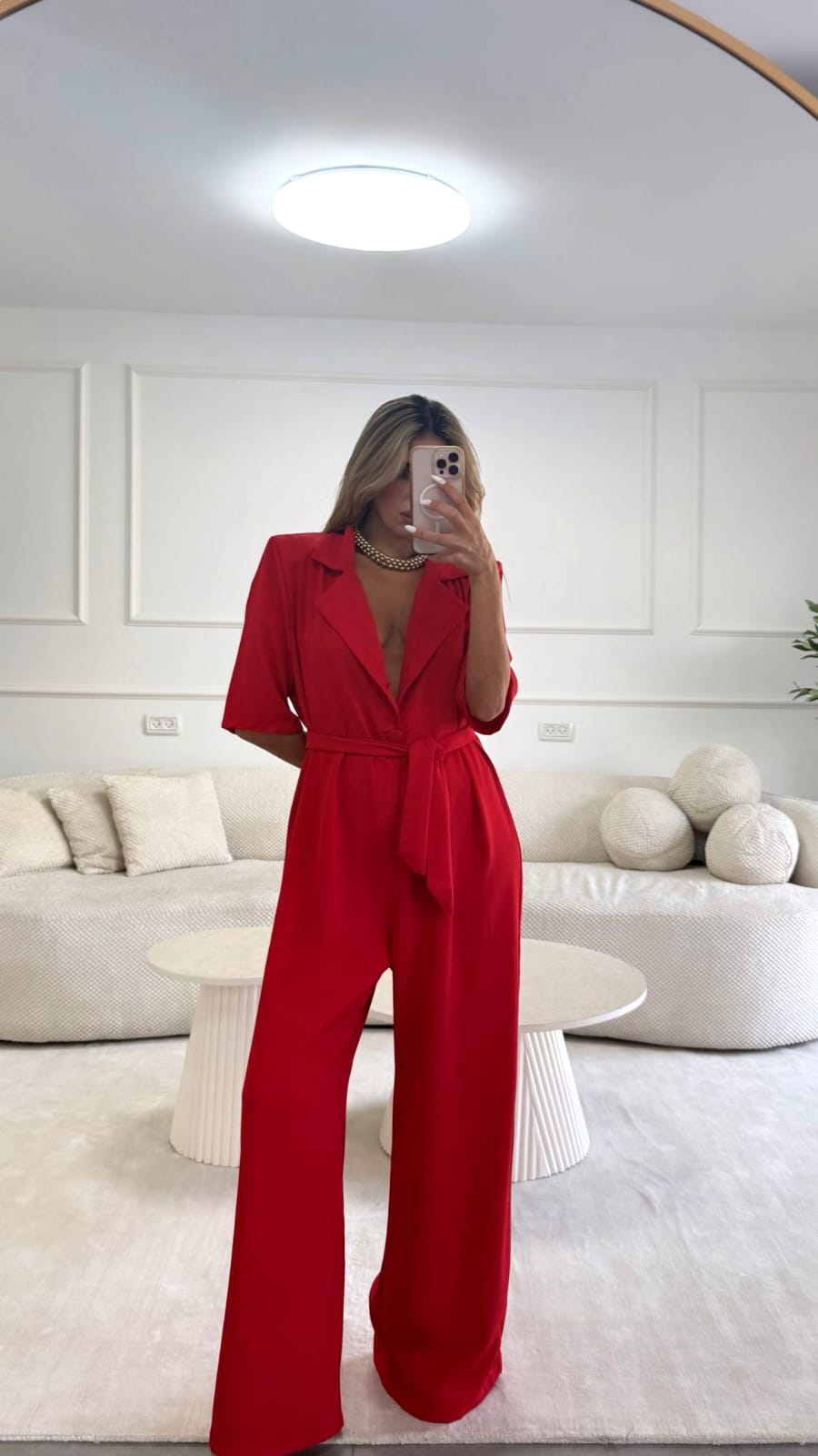 אוברול מירן אדום