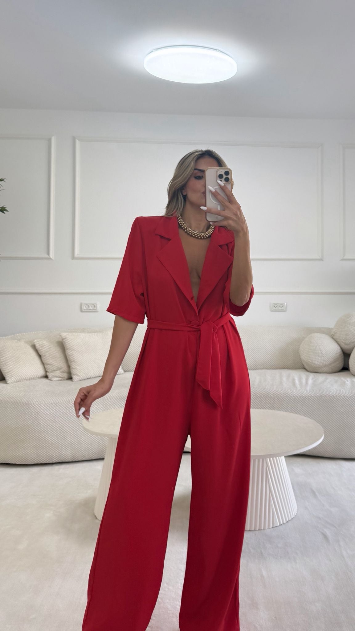 אוברול מירן אדום