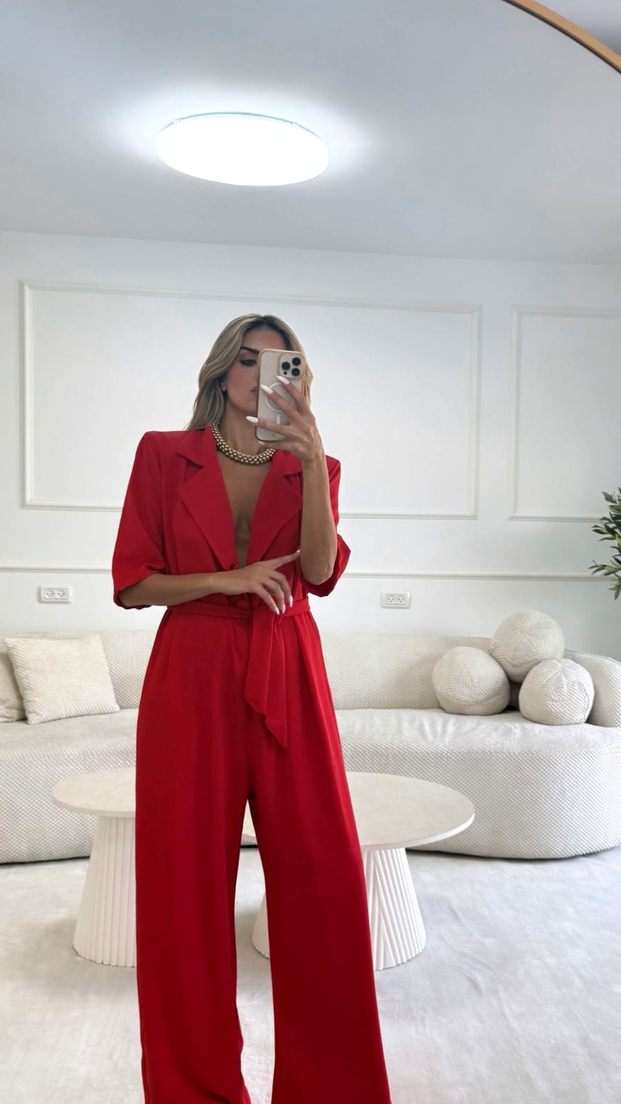 אוברול מירן אדום