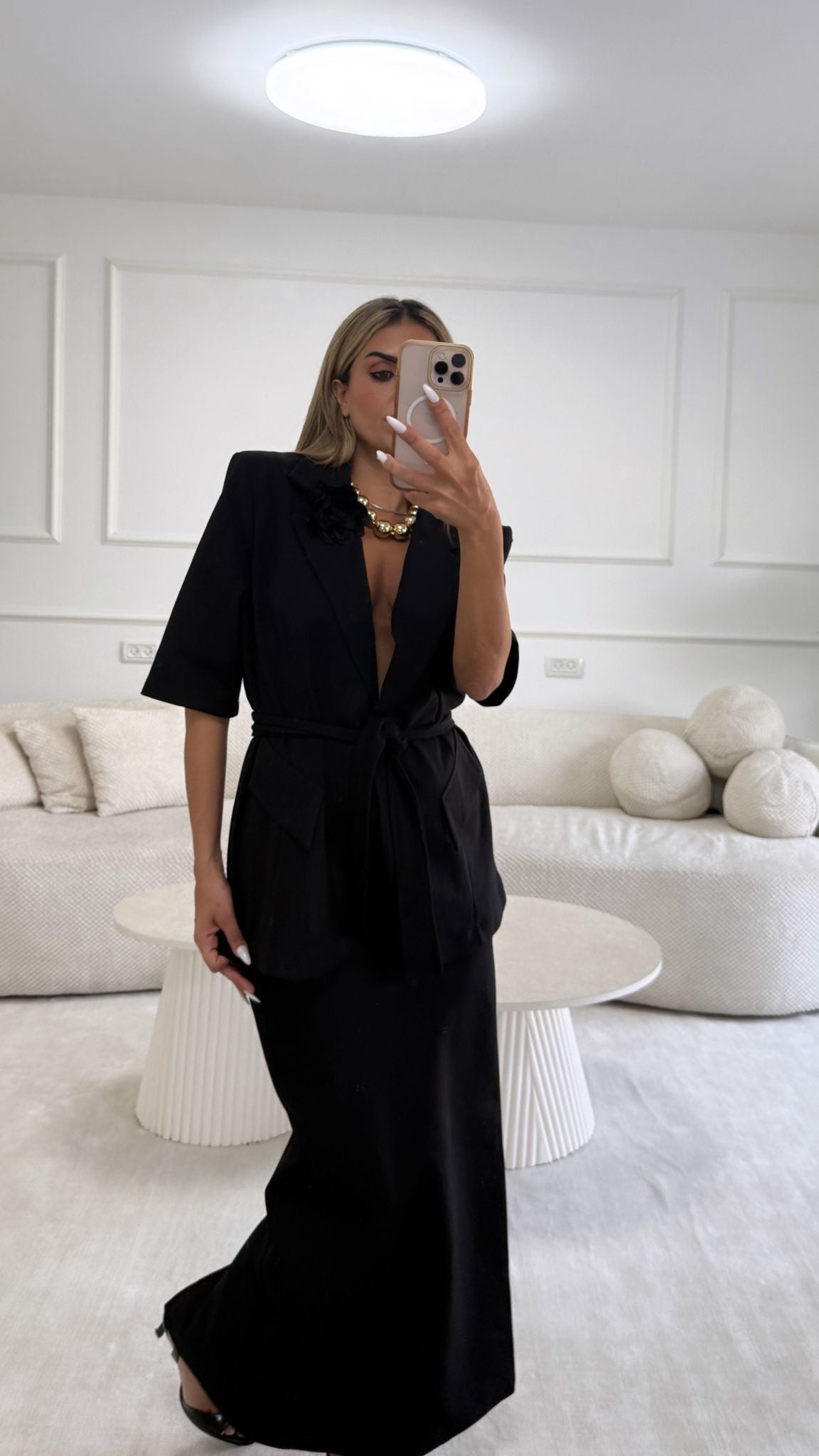 חליפת חצאית מיתר