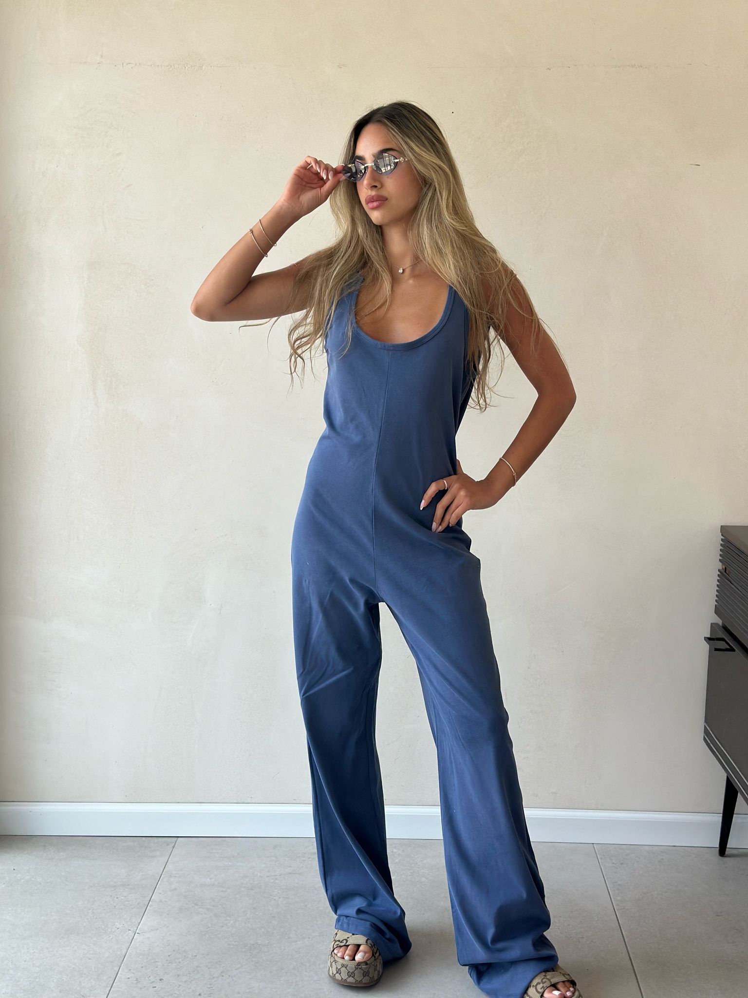 אוברול הודיה כחול