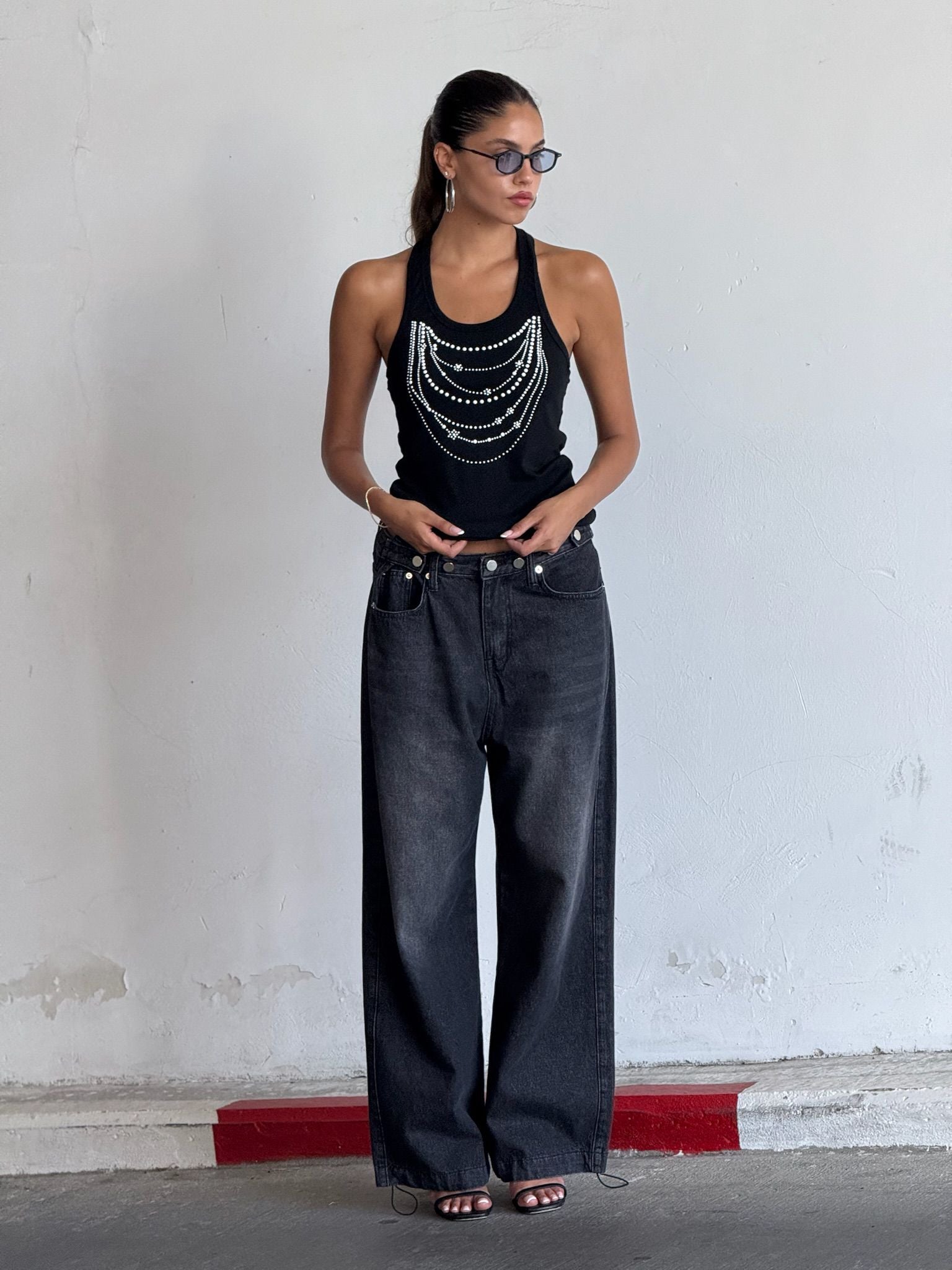 גופיית ריבל שחור