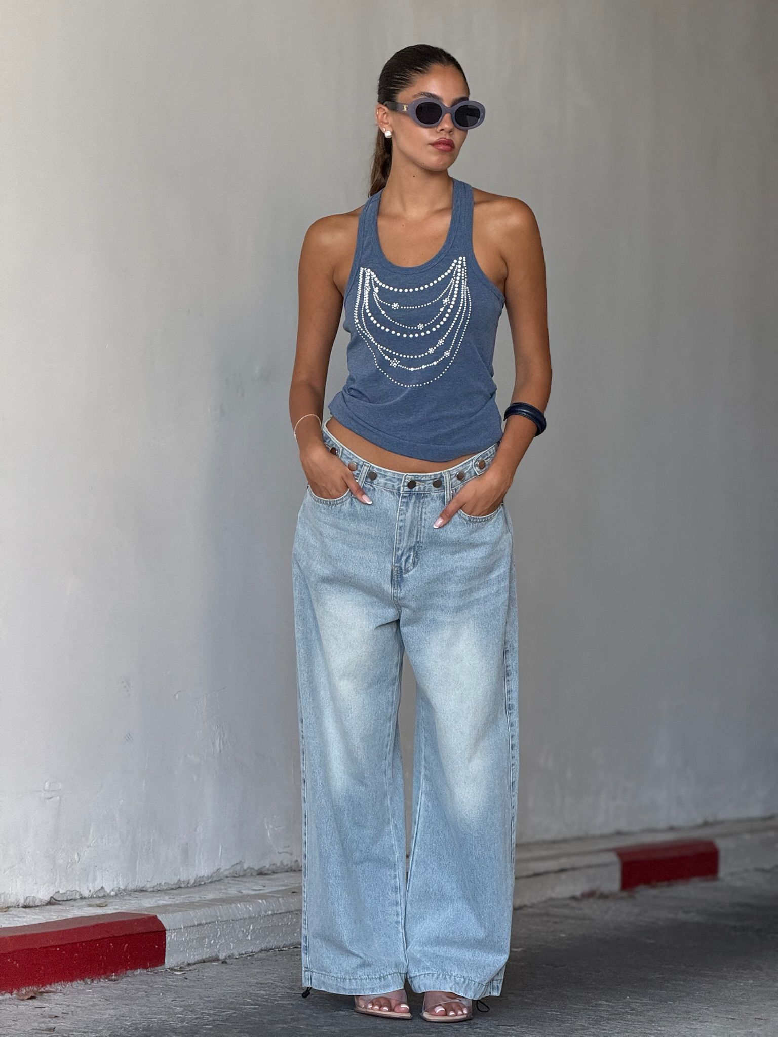 גופיית ריבל כחול