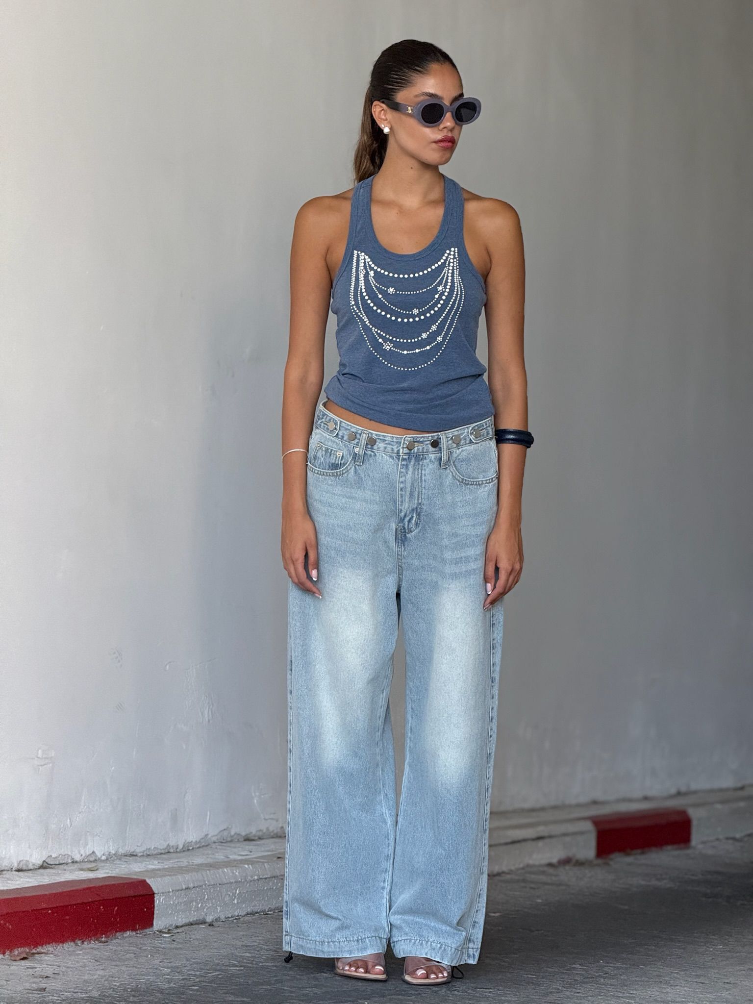 גופיית ריבל כחול