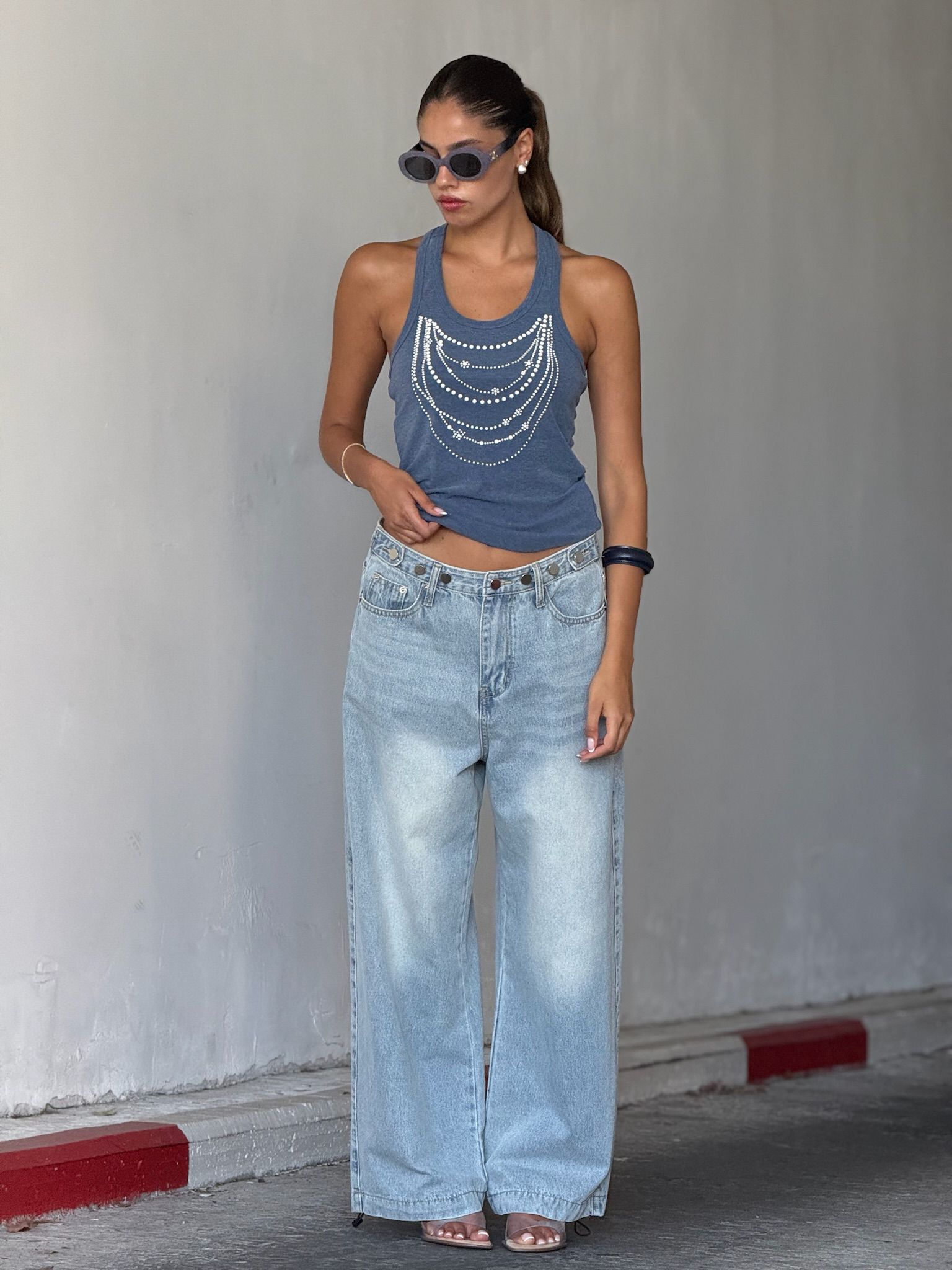 גופיית ריבל כחול