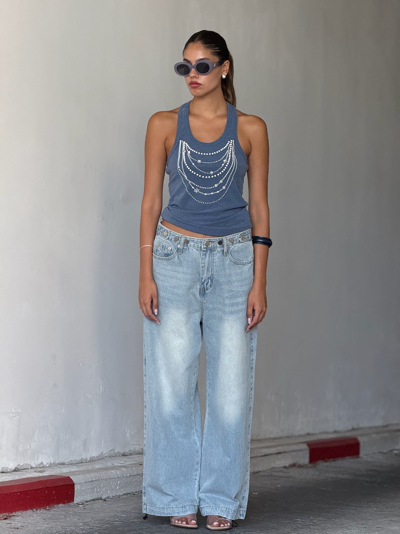 גופיית ריבל כחול