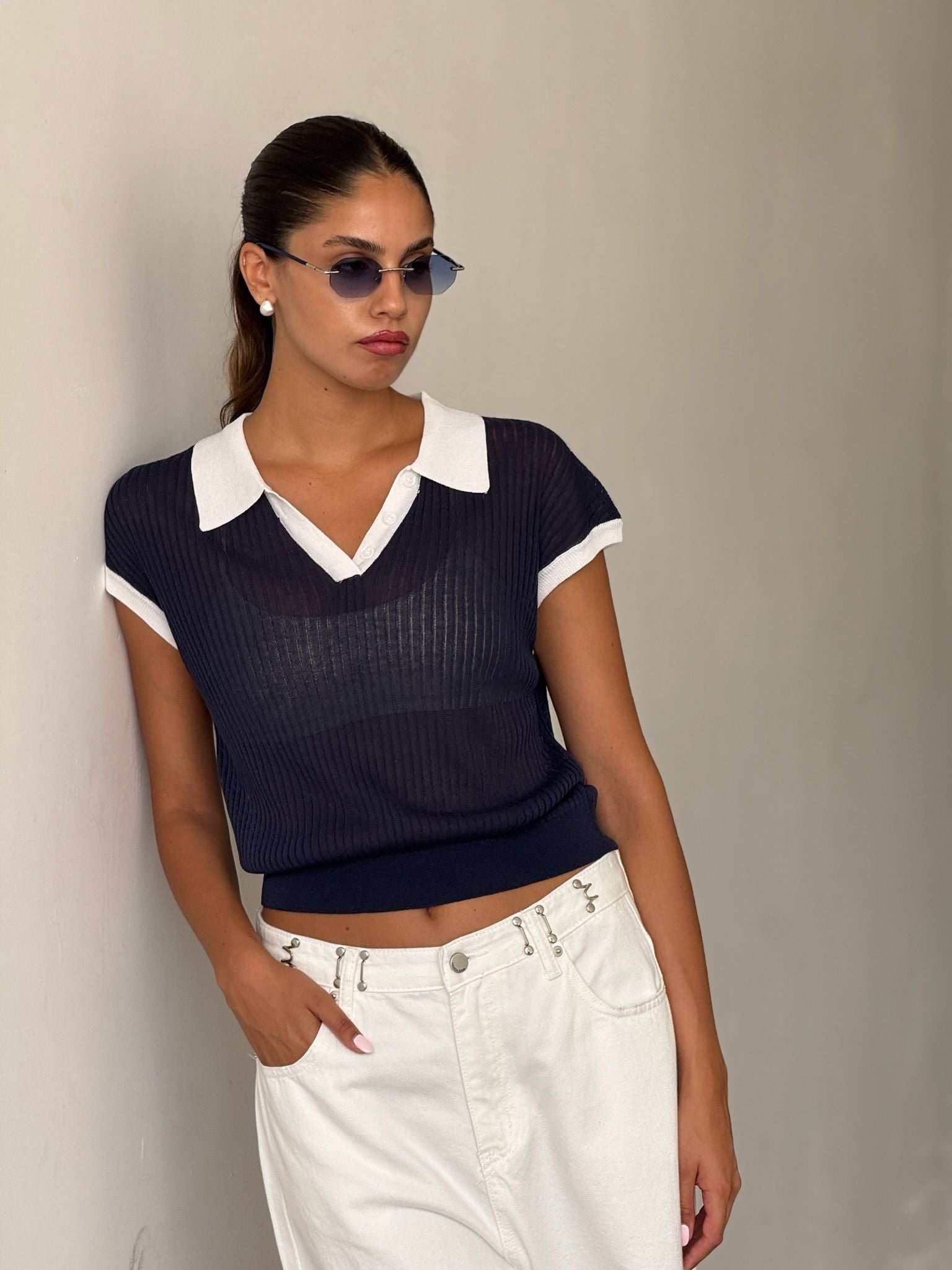 חולצת סוני כחול