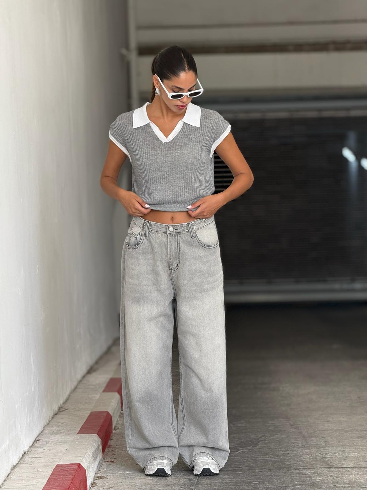 חולצת סוני אפור