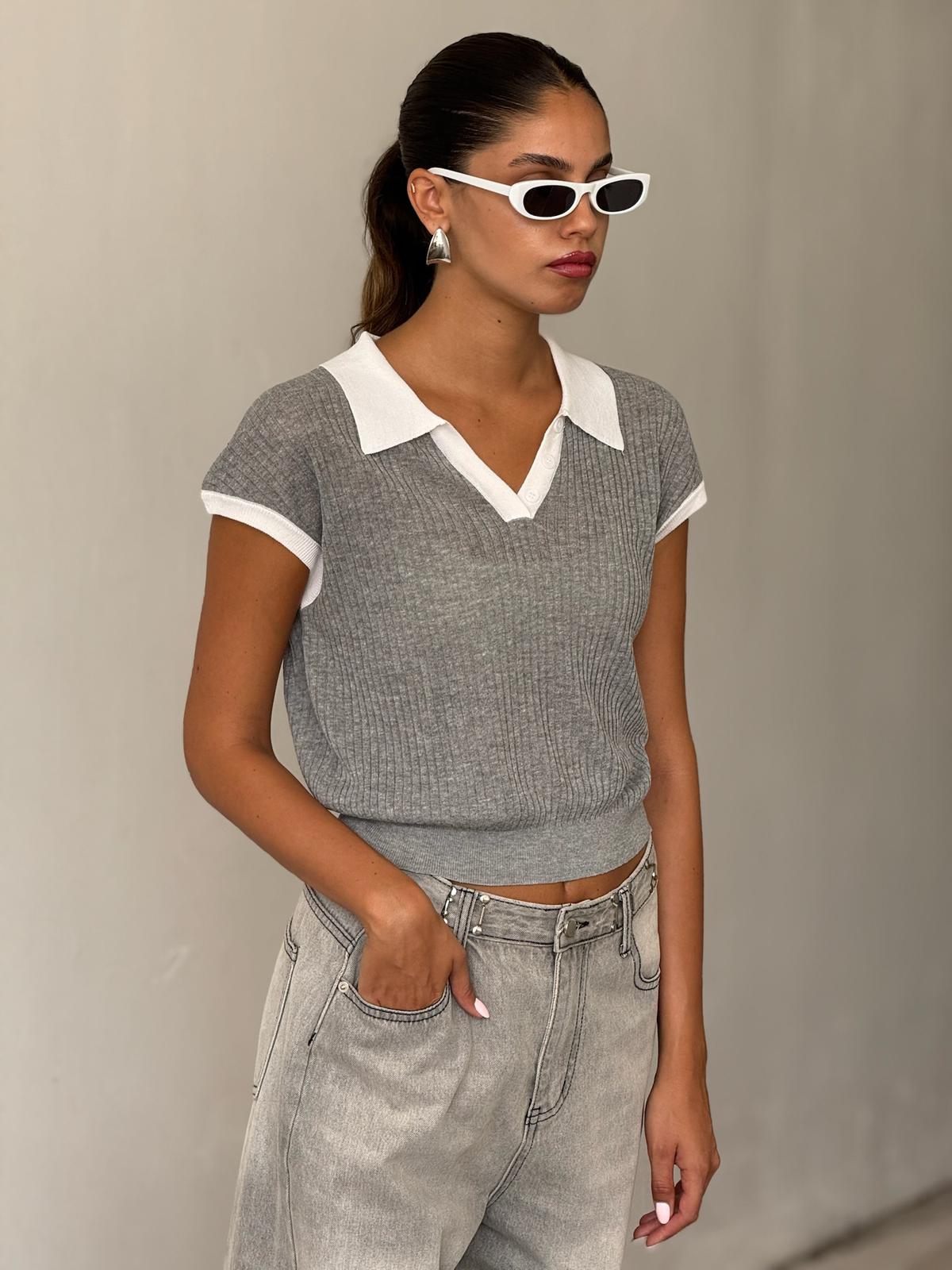 חולצת סוני אפור