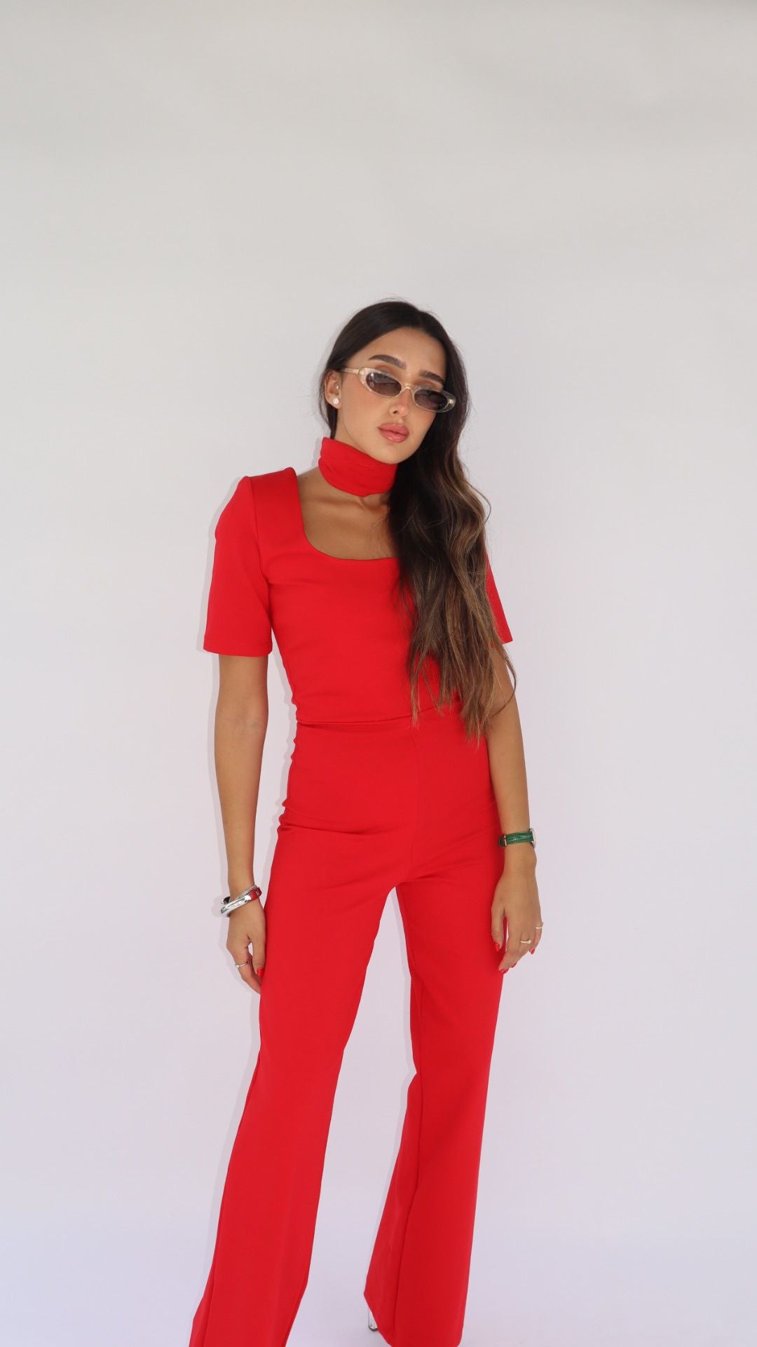 אוברול שנייד אדום