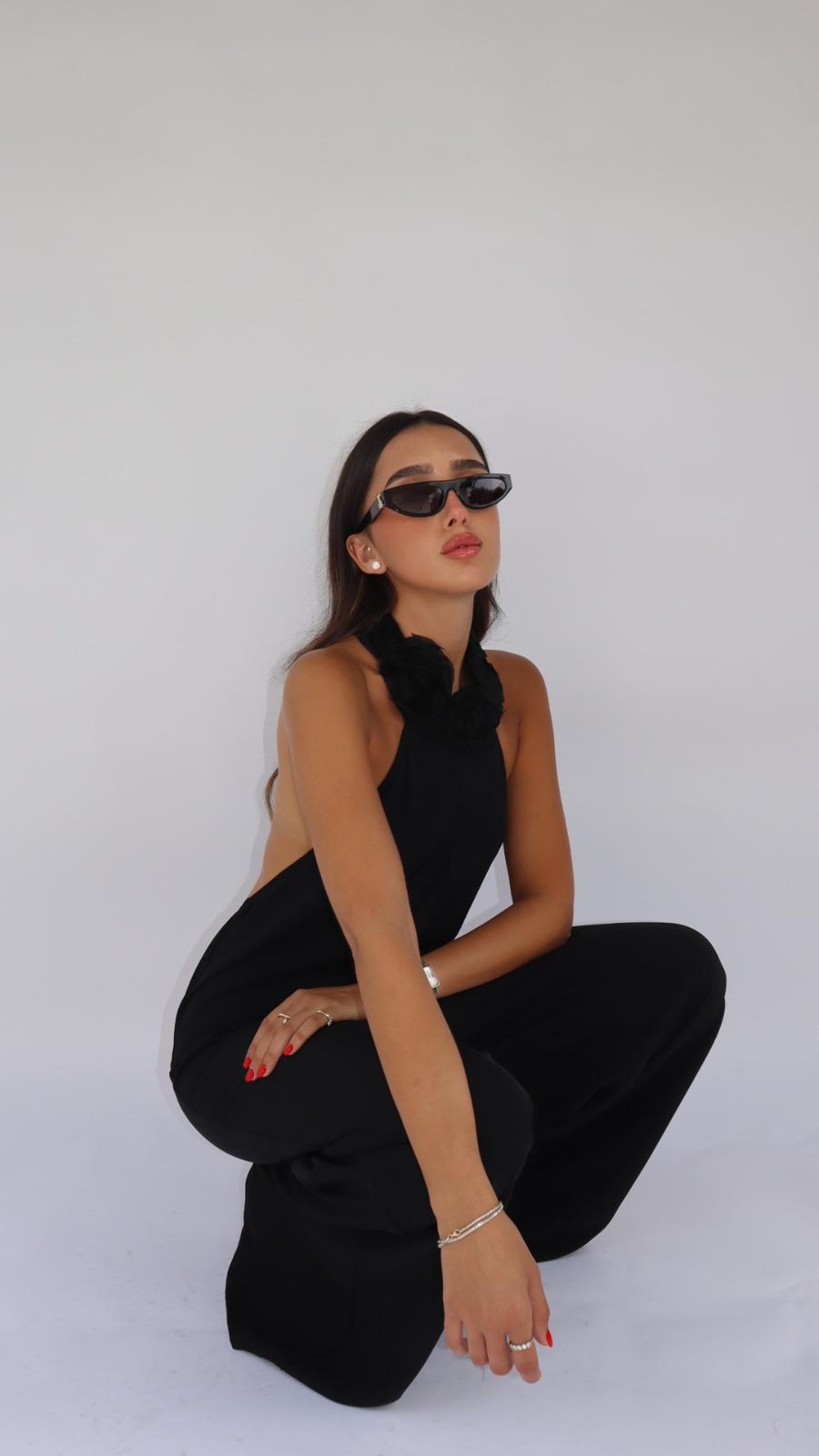 אוברול קולר פלורין שחור