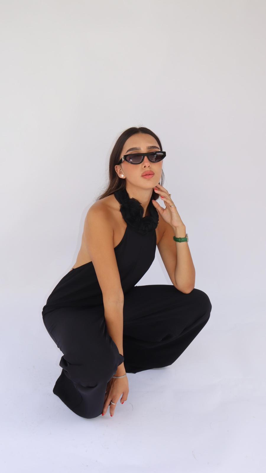 אוברול קולר פלורין שחור