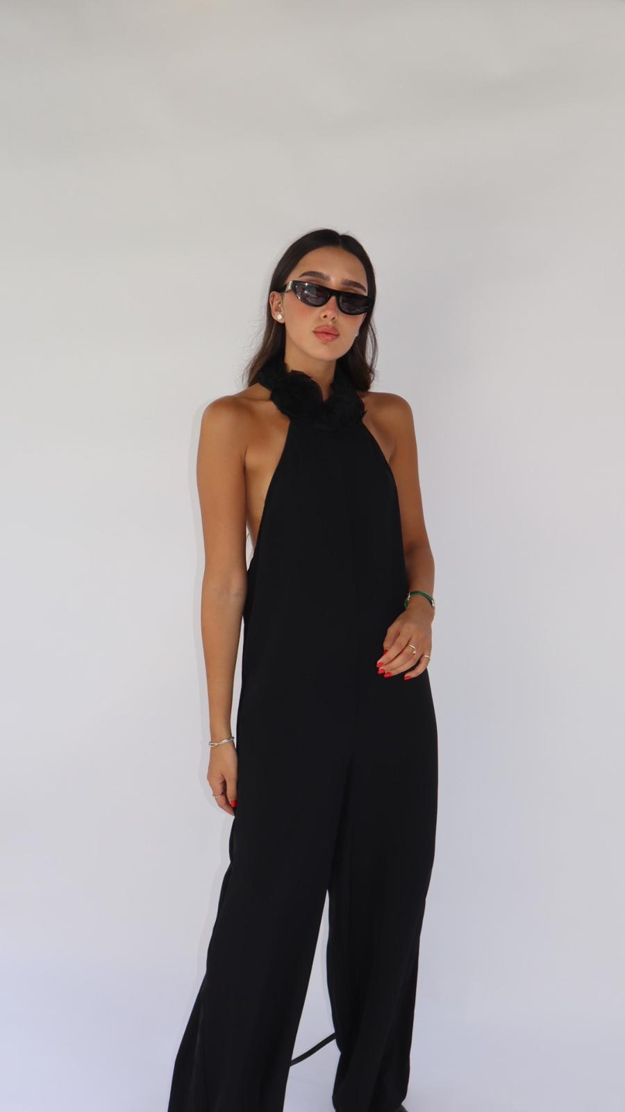 אוברול קולר פלורין שחור