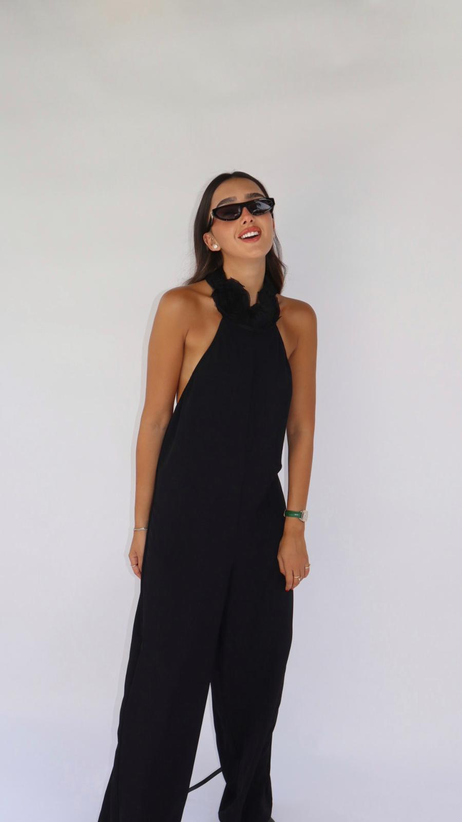 אוברול קולר פלורין שחור