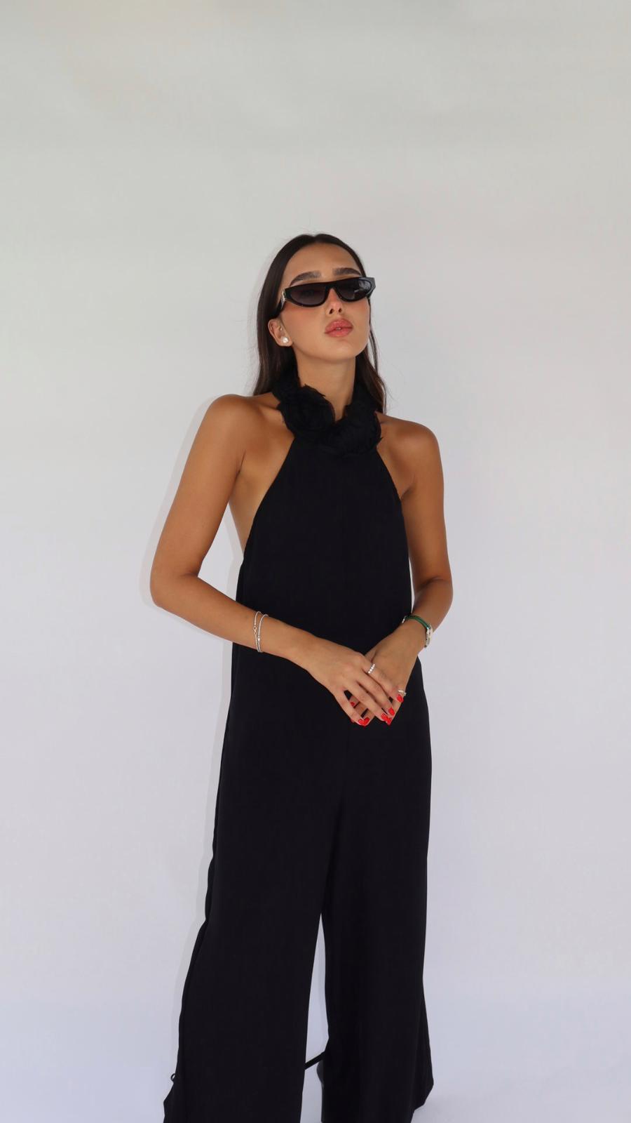 אוברול קולר פלורין שחור