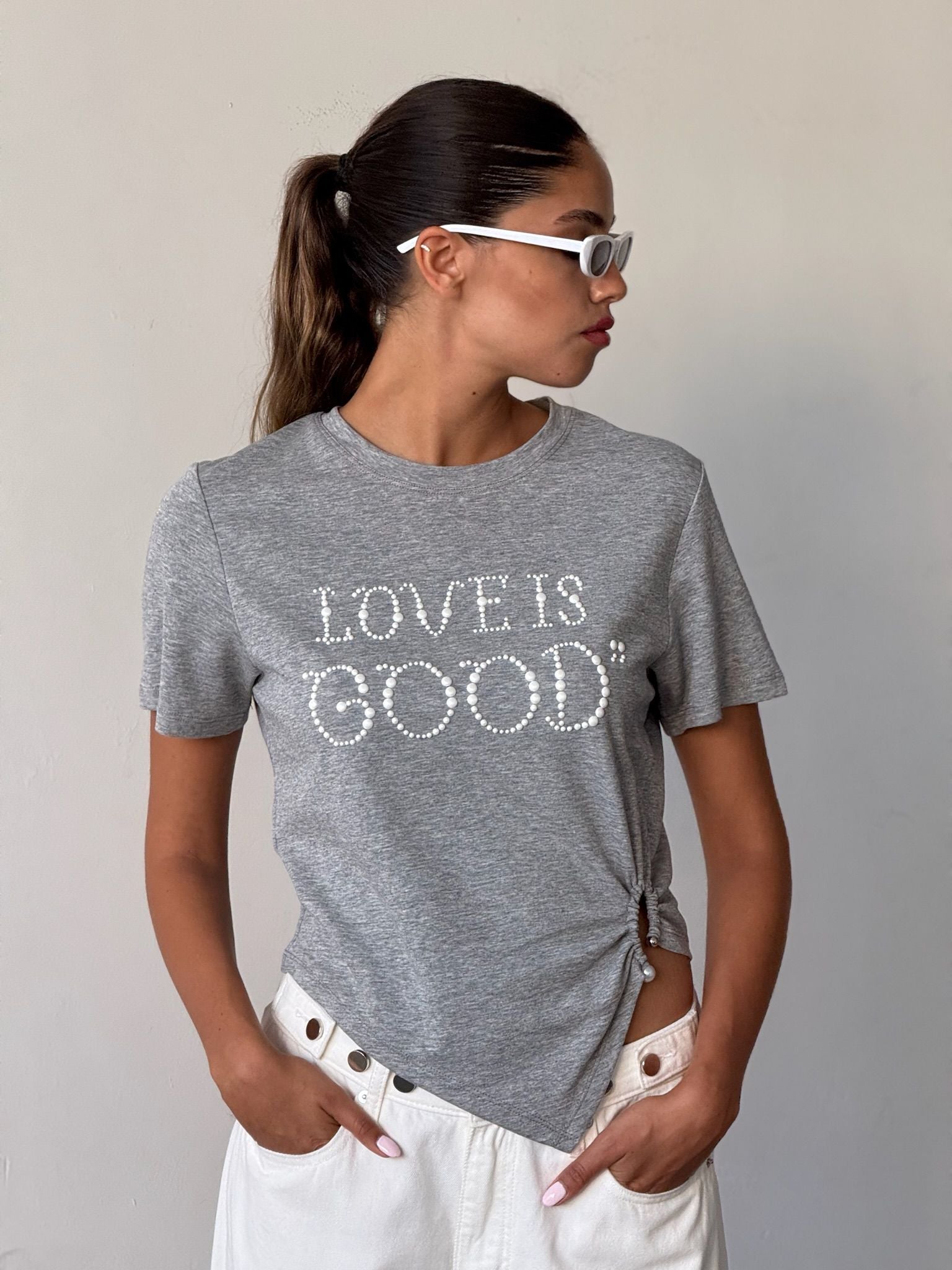 חולצת ג'ייד אפור