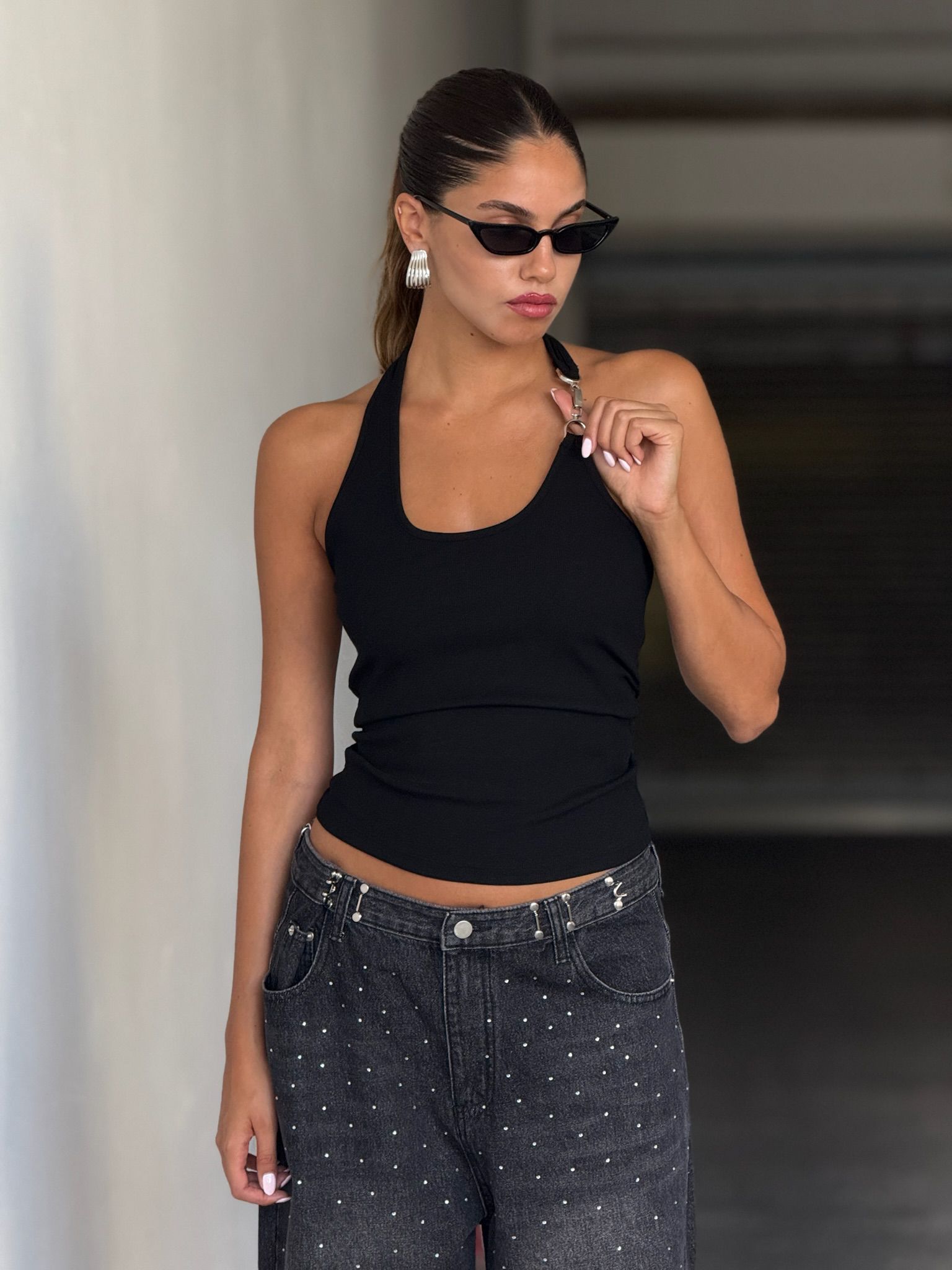 גופיית נינה שחור