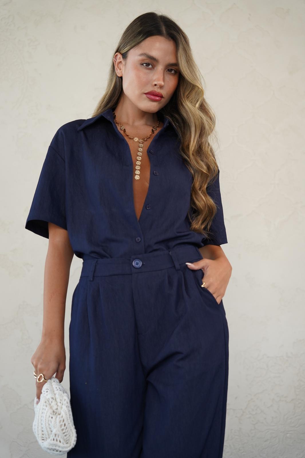 חליפת טינה כחול נייבי