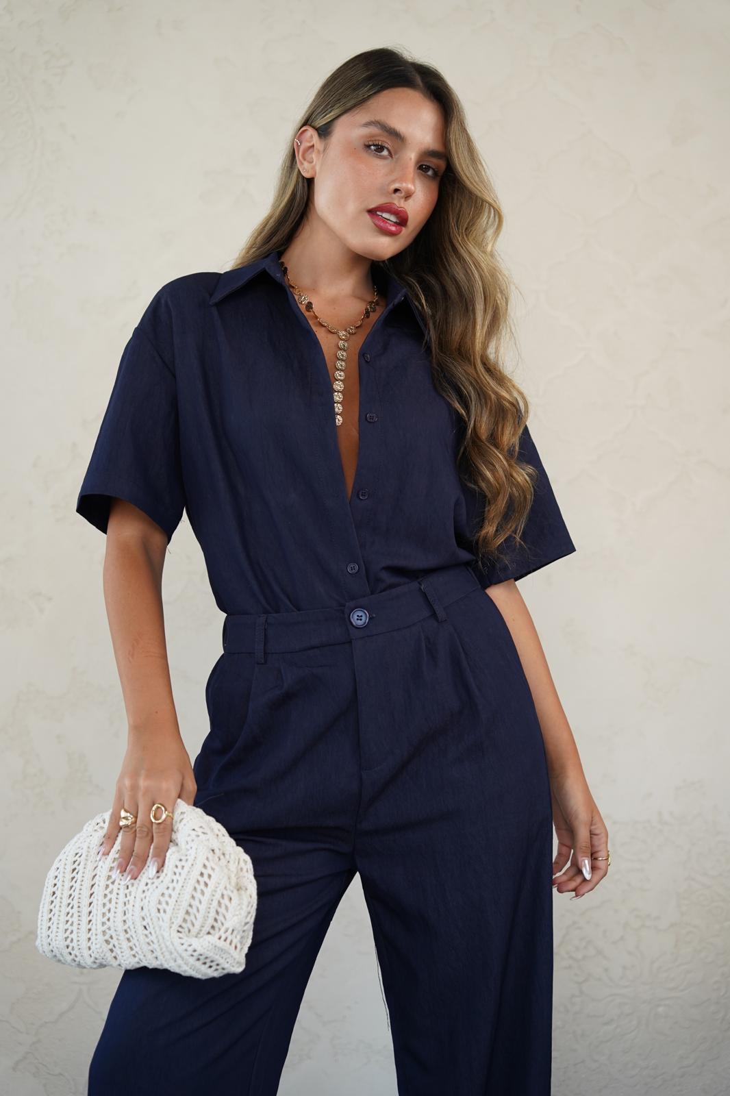 חליפת טינה כחול נייבי