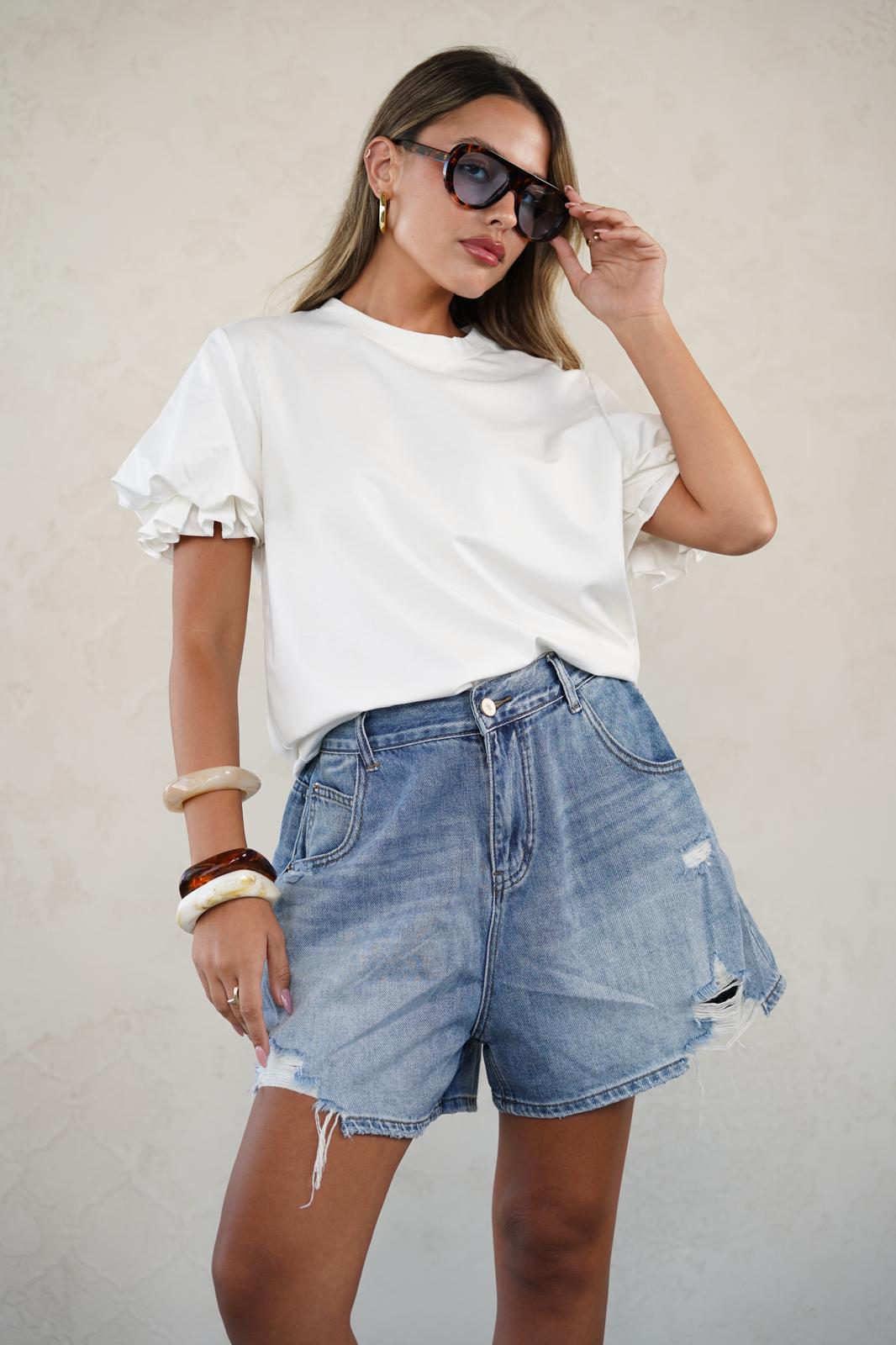 חולצת סופיה לבן