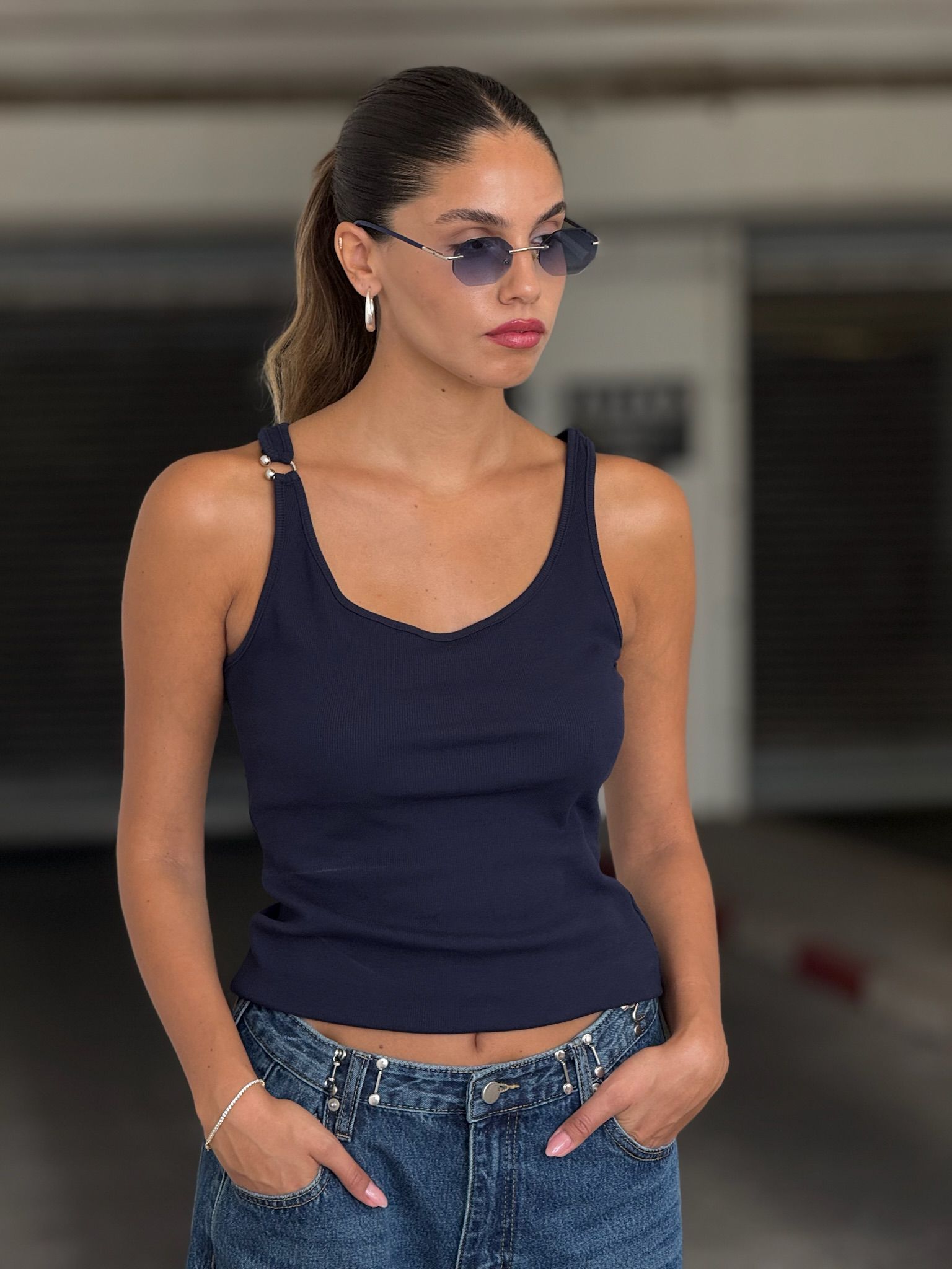 גופיית ליאנה כחול