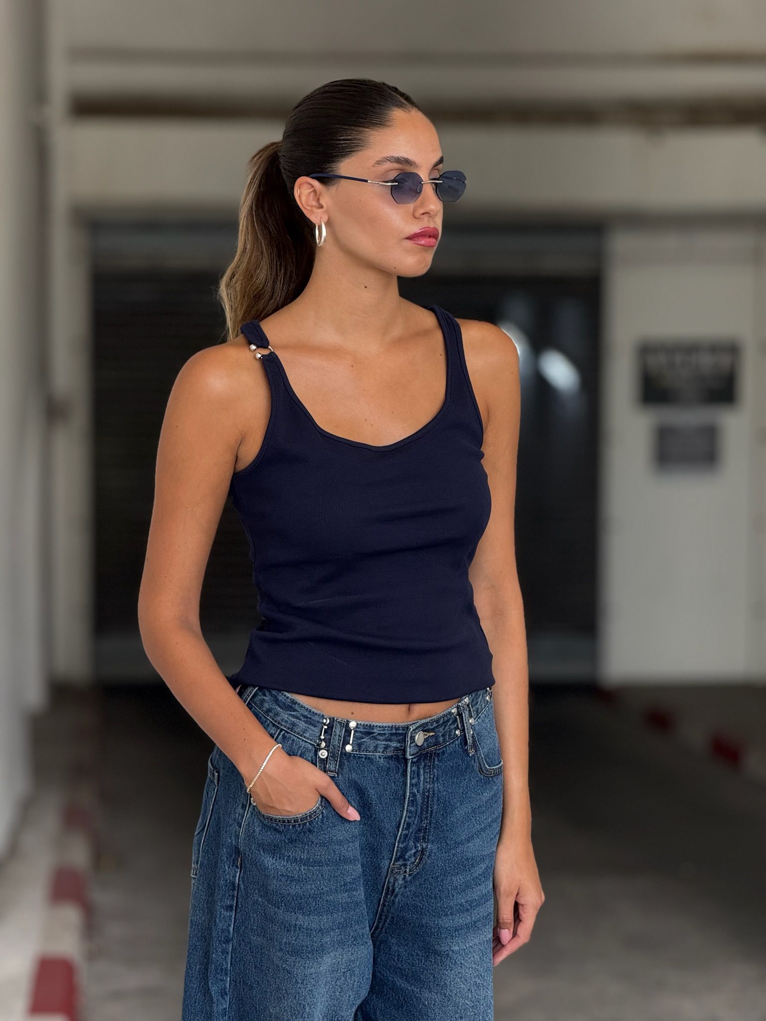 גופיית ליאנה כחול