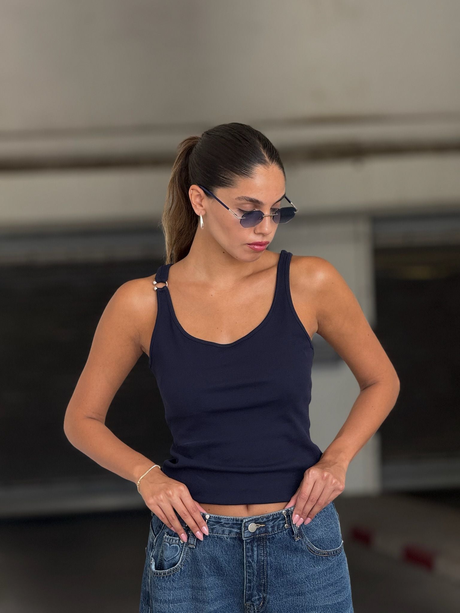 גופיית ליאנה כחול