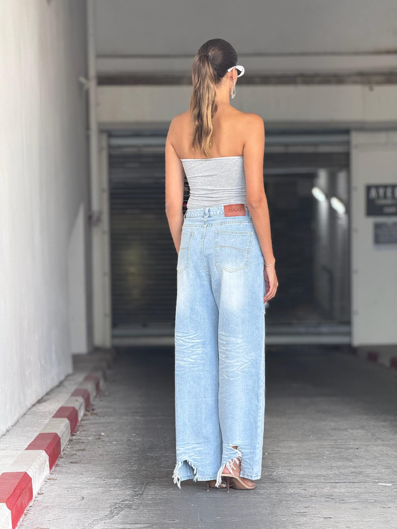 מכנס ג'ינס סלין תכלת