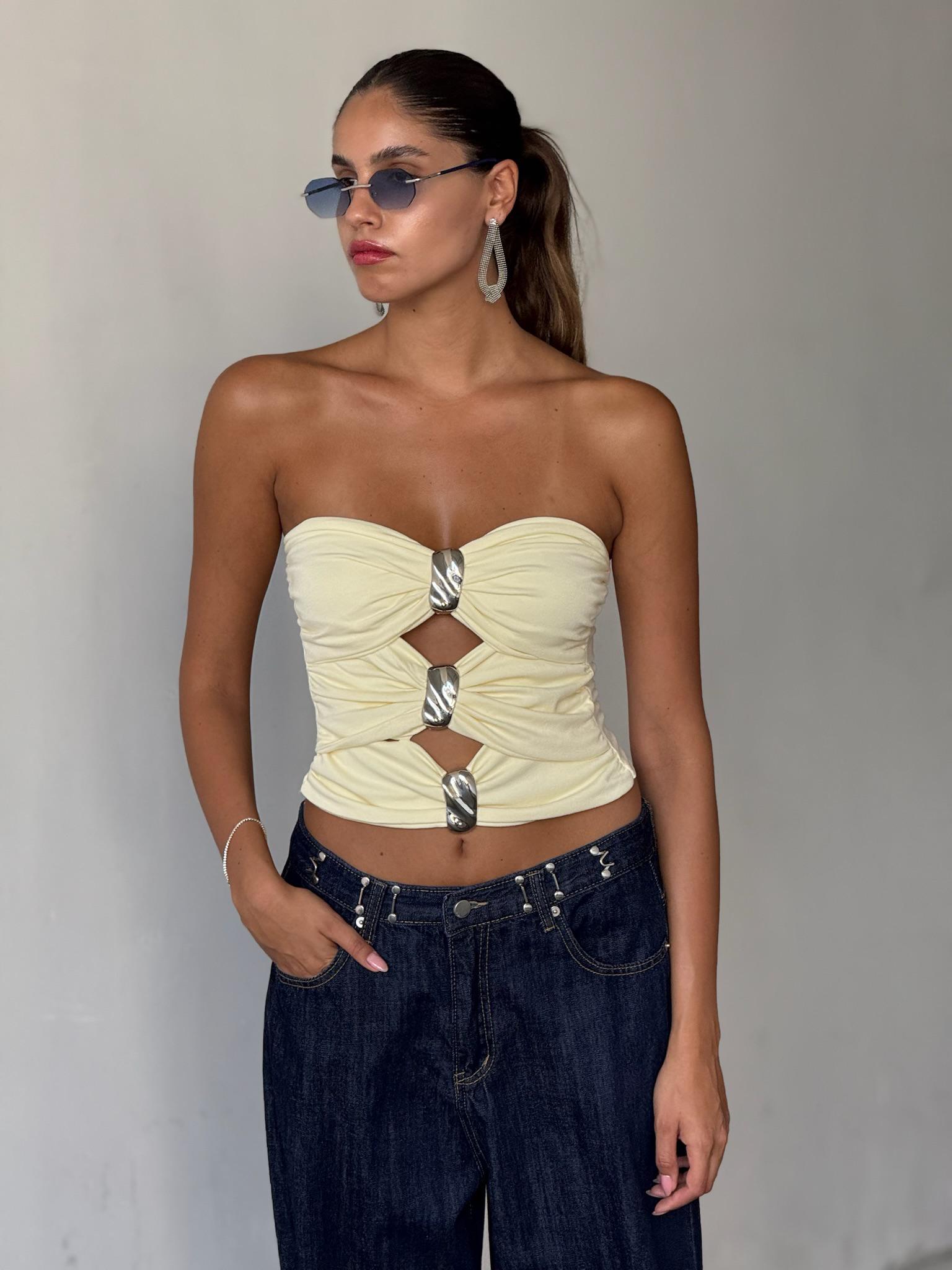 סטרפלס קים צהוב