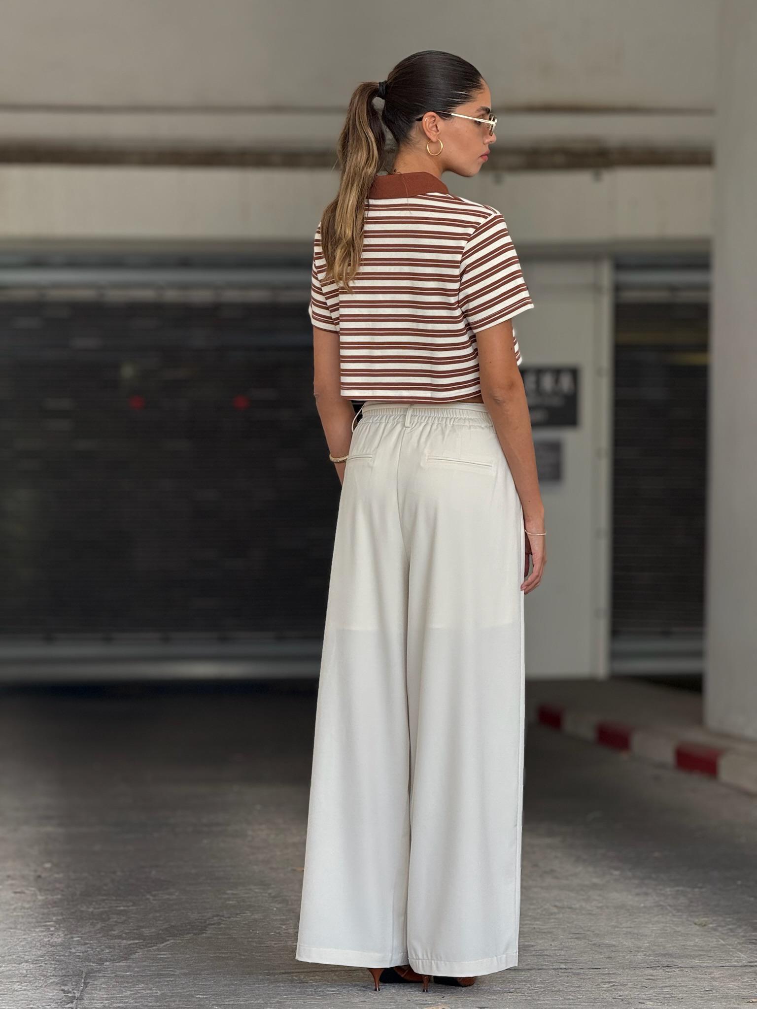 חולצת רפאל קרופ מוקה